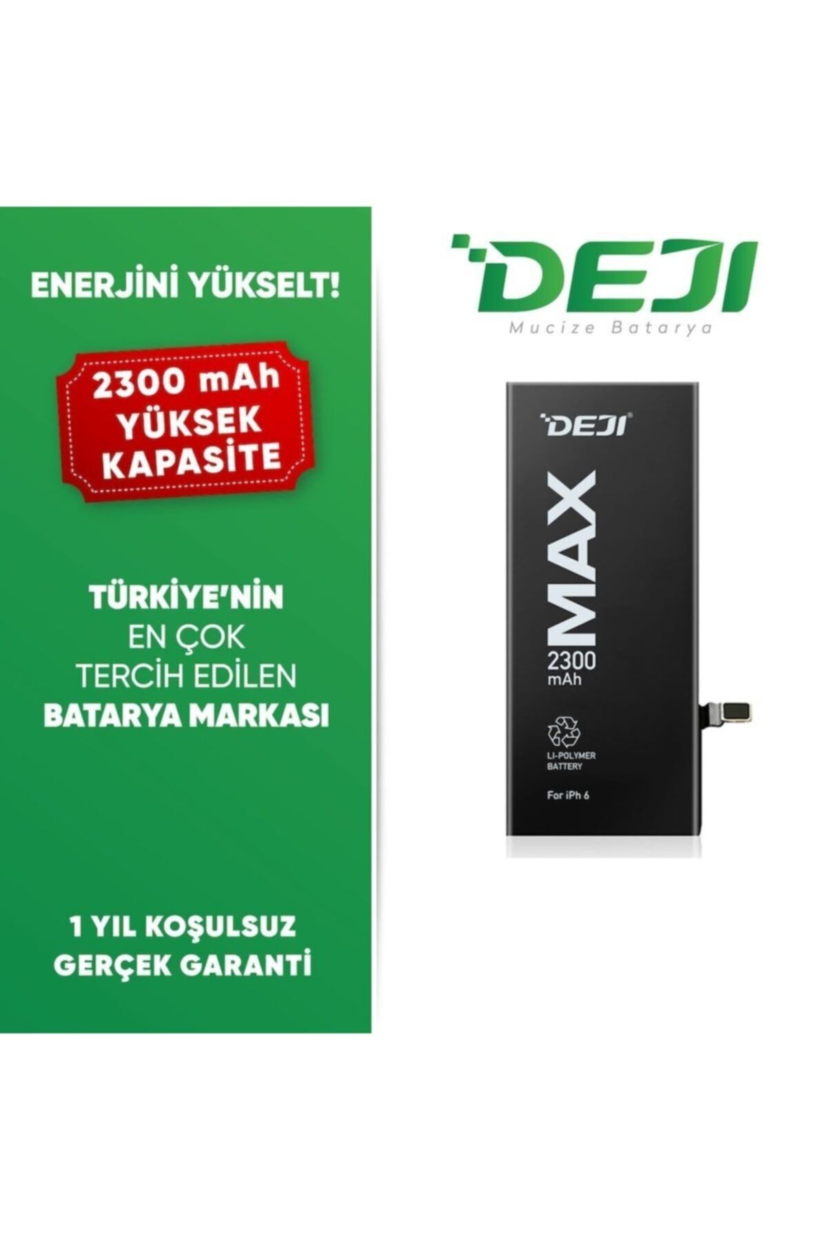 Sunix Iphone 6 Batarya Tam Kalite Deji (2300 Mah Kapasite)