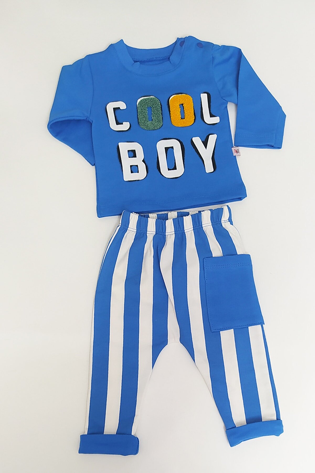 Erkek Bebek Cool Boy Mavi 2'li Takım