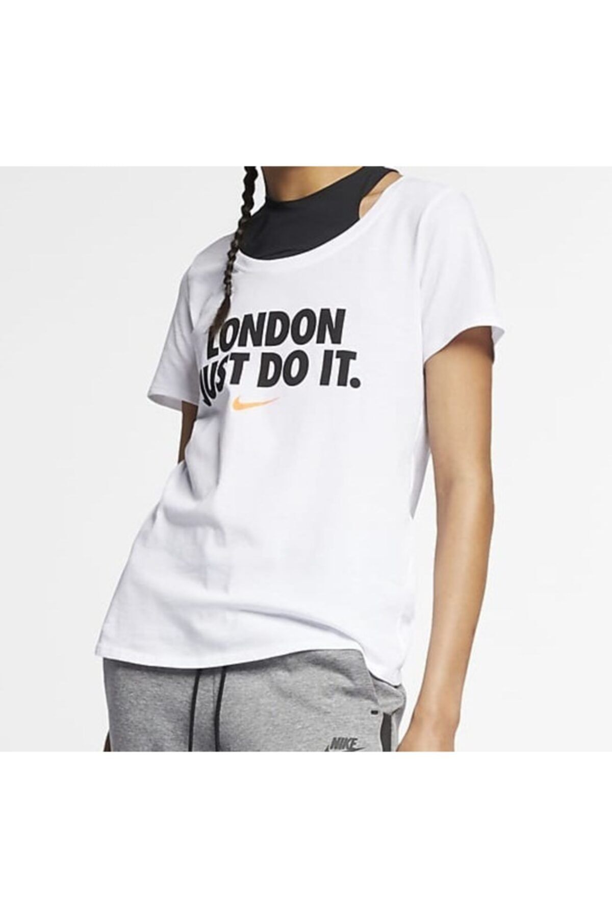 Nike Sportswear London Jdı Women's T-shirt Bv1273-100-- L Beden