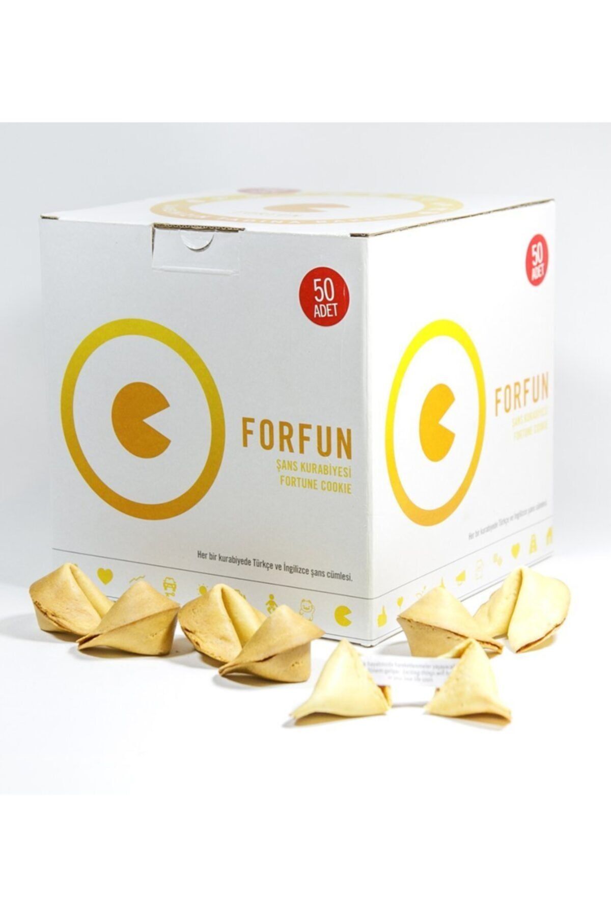 Genel Markalar Şans Kurabiyesi Ekonomik Paket - 50 Li Forfun Fortune Cookie