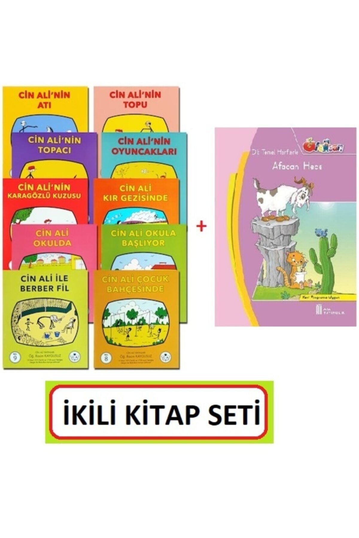 Cin Ali Yayınları Cin Ali Kitap Seti(10 Kitap) +hece Kitabı