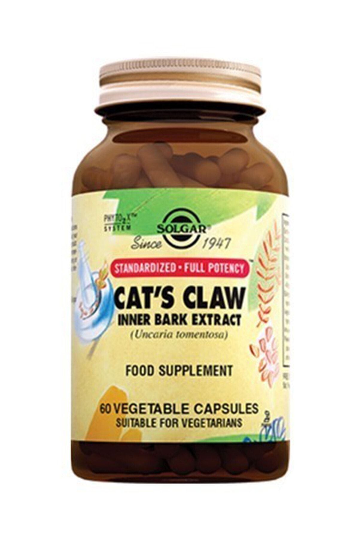 Solgar Cat's Claw Inner Bark Extract 60 Kapsül