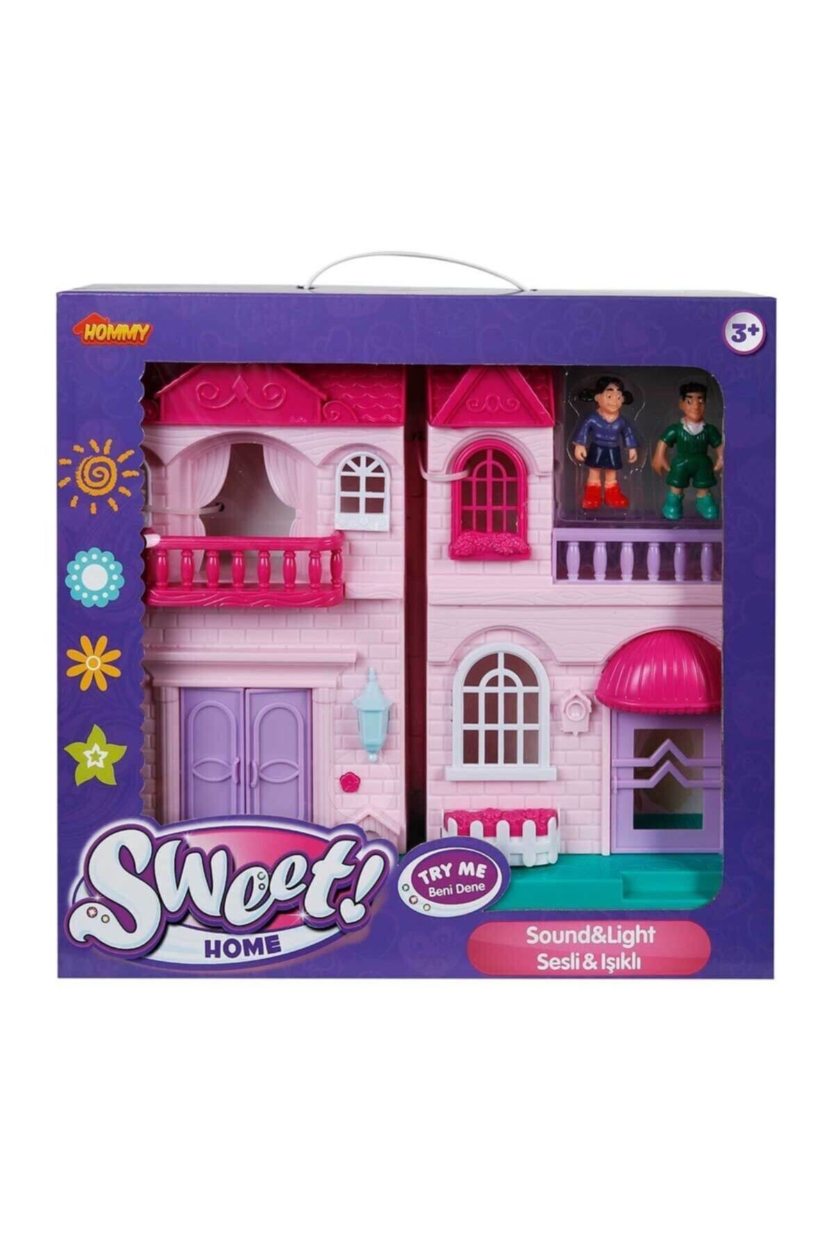 Barbie Sesli Ve Işıklı 2 Katlı Küçük Ev Oyun Seti