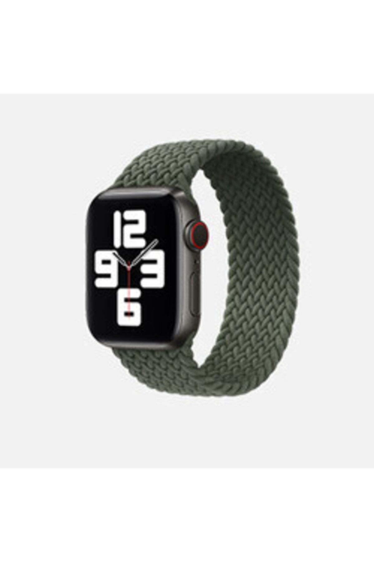 Zore Apple Watch 40mm Small Hasır Örgü Tek Parça Kordon-yeşil