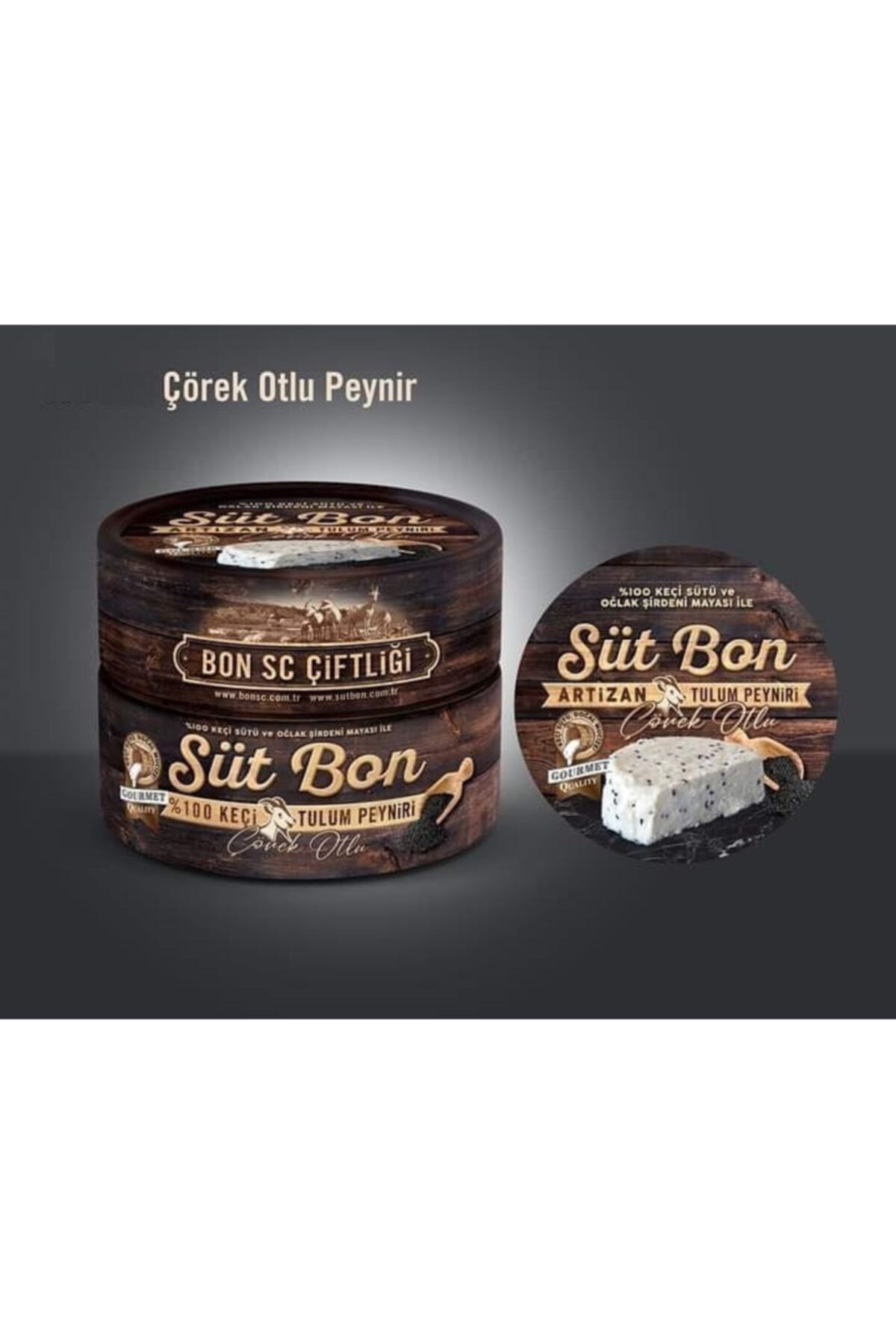 BİKÖY ORGANİK Artizan Çörek Otlu Keçi Tulum Peyniri (250 Gr.)
