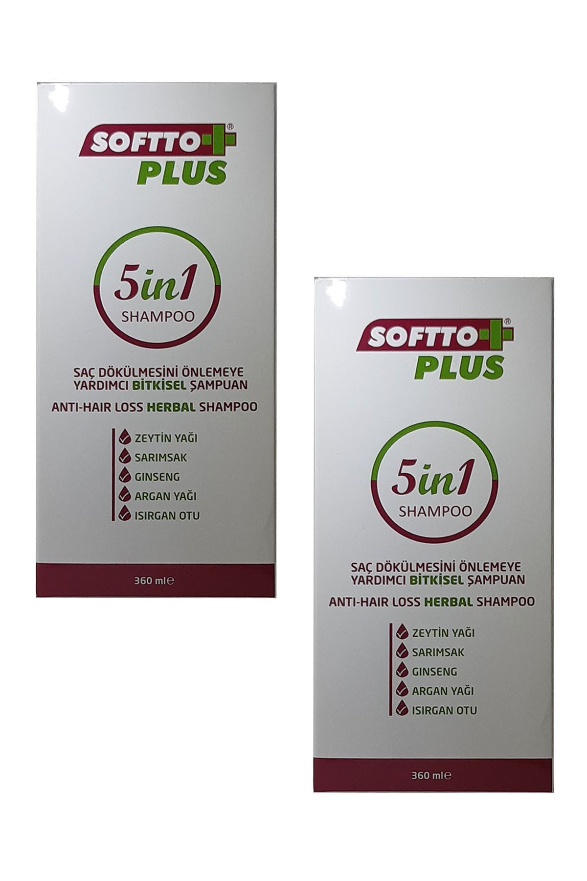 Softto Plus 5in1 Saç Dökülmelerine Karşı Şampuan - 360 ml