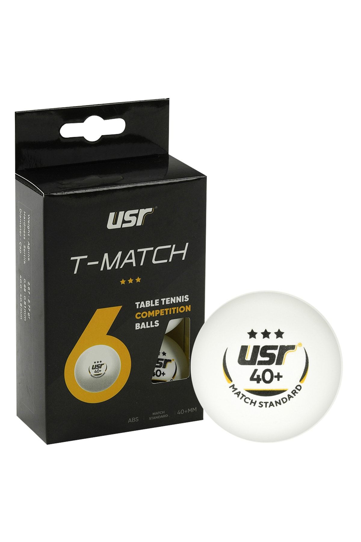 Usr T-Match 6 lı 3 Yıldız Masa Tenisi Maç Topu