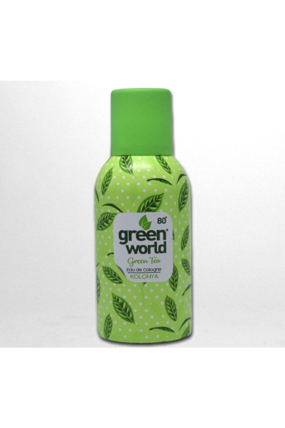 Green World Çelik Kozmetik Ankara Yeşil Çay Kolonyası Sprey 80 Derece 150 ml