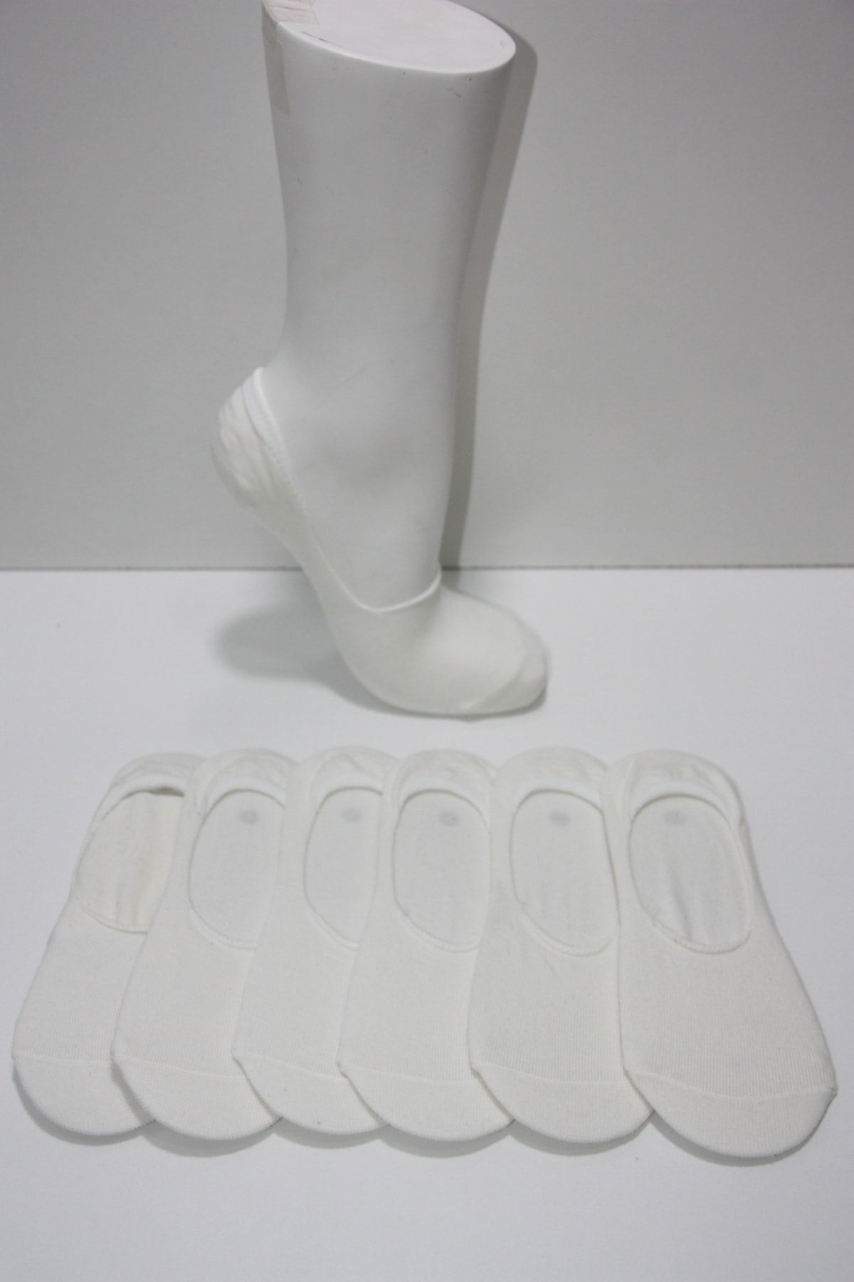 Pamela Kadın 6 Çift Topukta Silikon Babet Basic Çorabı