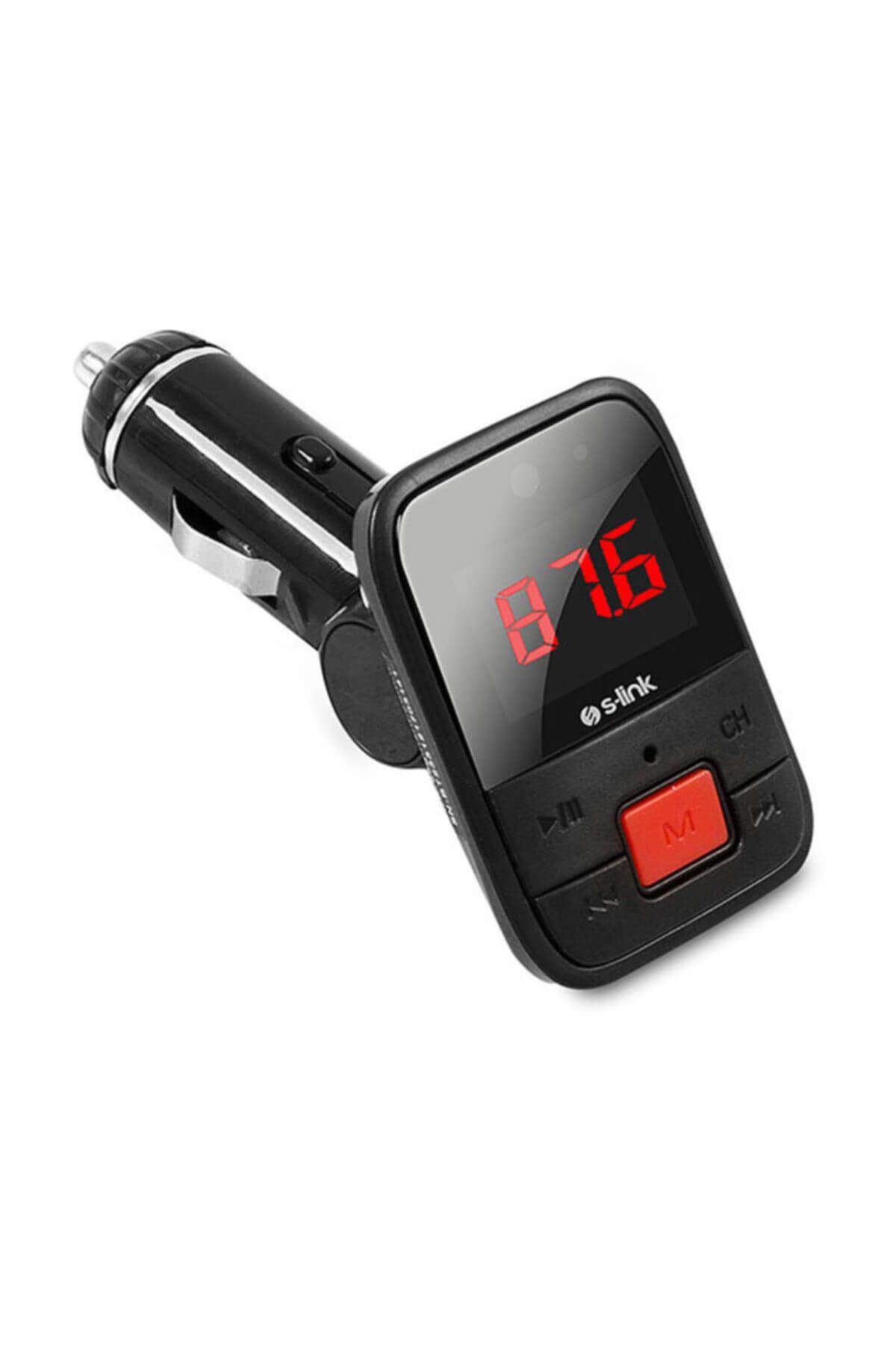S-Link Araç Çakmakdan MP3 USB/TF/AUX-IN Bluetooth Fm Transmitter
