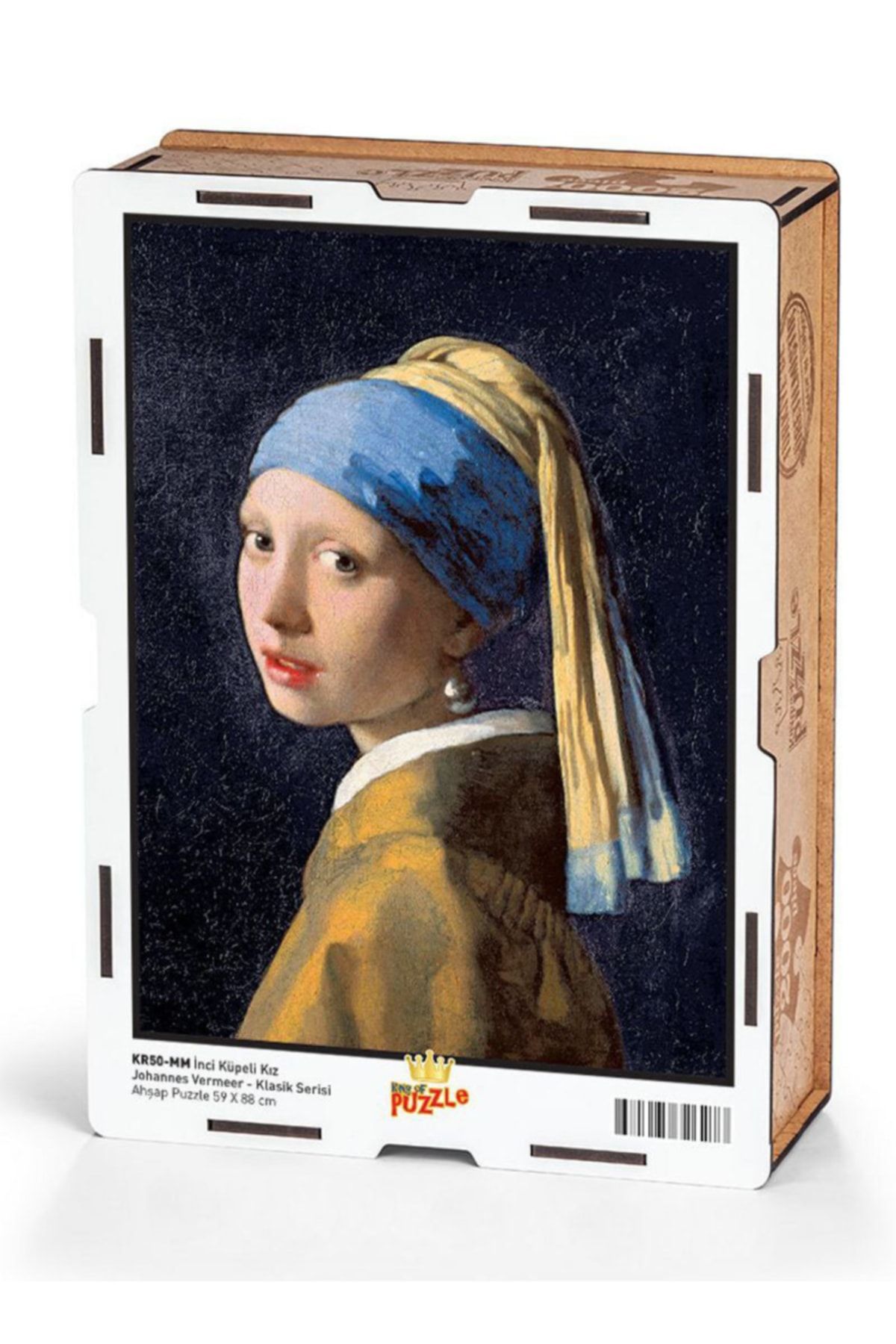 Genel Markalar Ahşap Puzzle Inci Küpeli Kız /johannes Vermeer 2000 Parça Puzzle