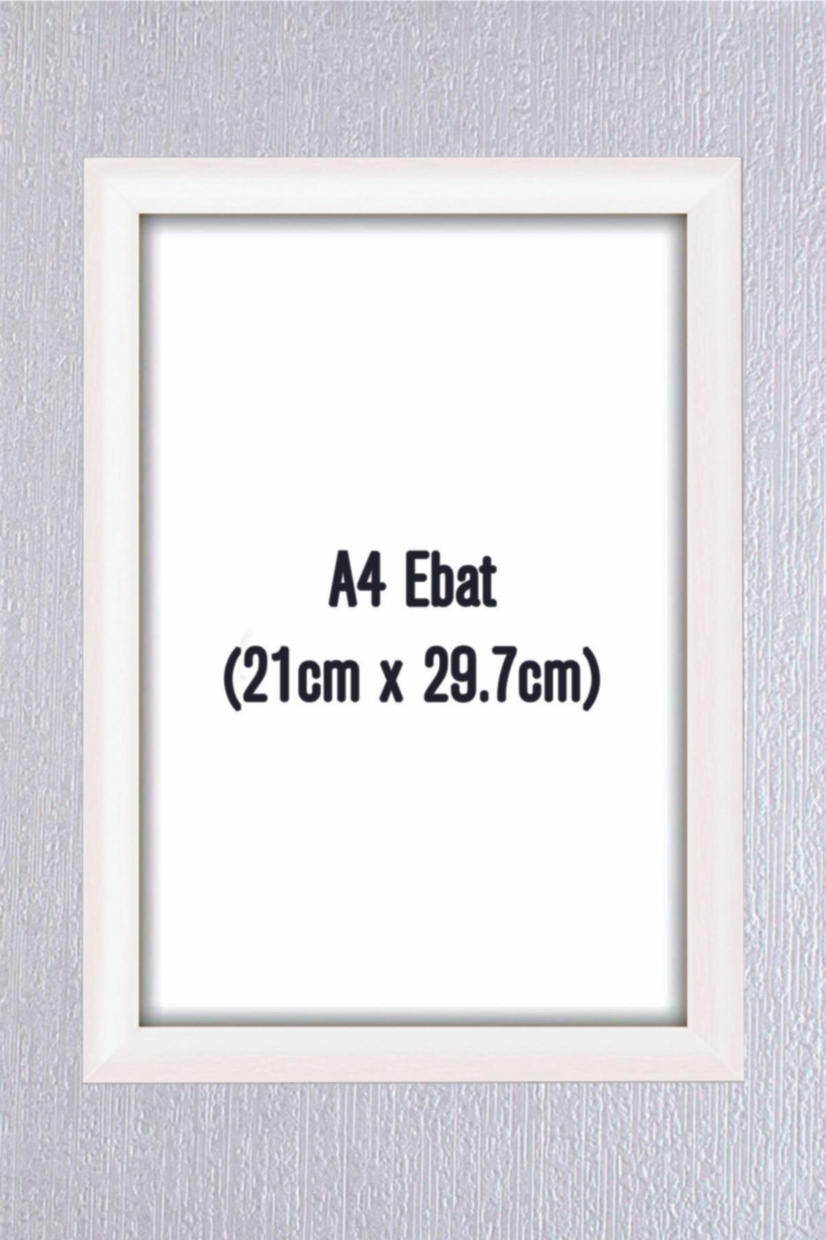 enmalife A4 Beyaz Renkte Çerçeve Belge Sertifika Ve Resim Için 21cm X 29,7 Cm