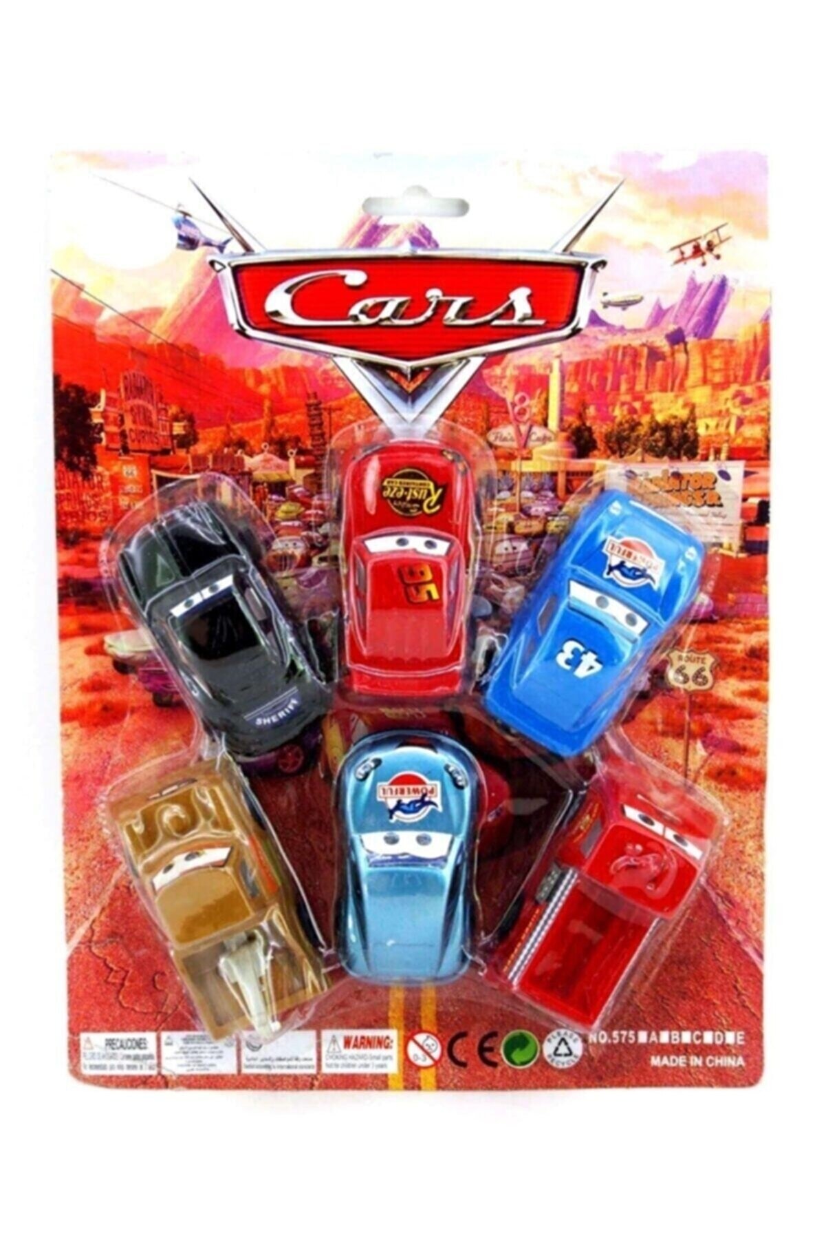 Şimşek Mcqueen Oyuncak Cars 6 Lı Araçlar Şimşek Mcquin-mater Oyuncak Araba Erkek Çocuk Mcquin Araba Oyuncakları
