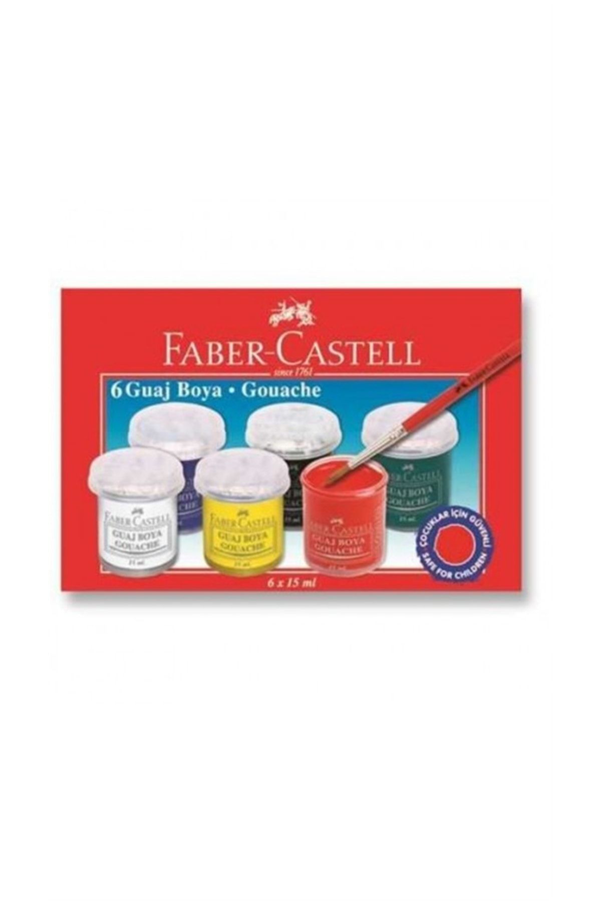 Faber Castell - Guaj Boya 6x15ml (6 Renk-160400)