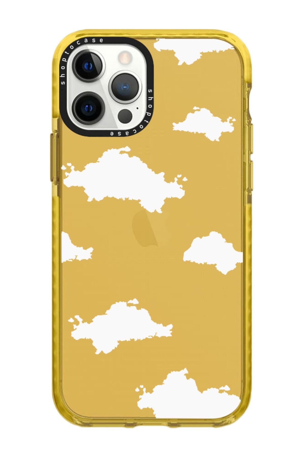 shoptocase Iphone 13 Promax Uyumlu Turuncu Impact Bulutlar Tasarımlı Telefon Kılıfı