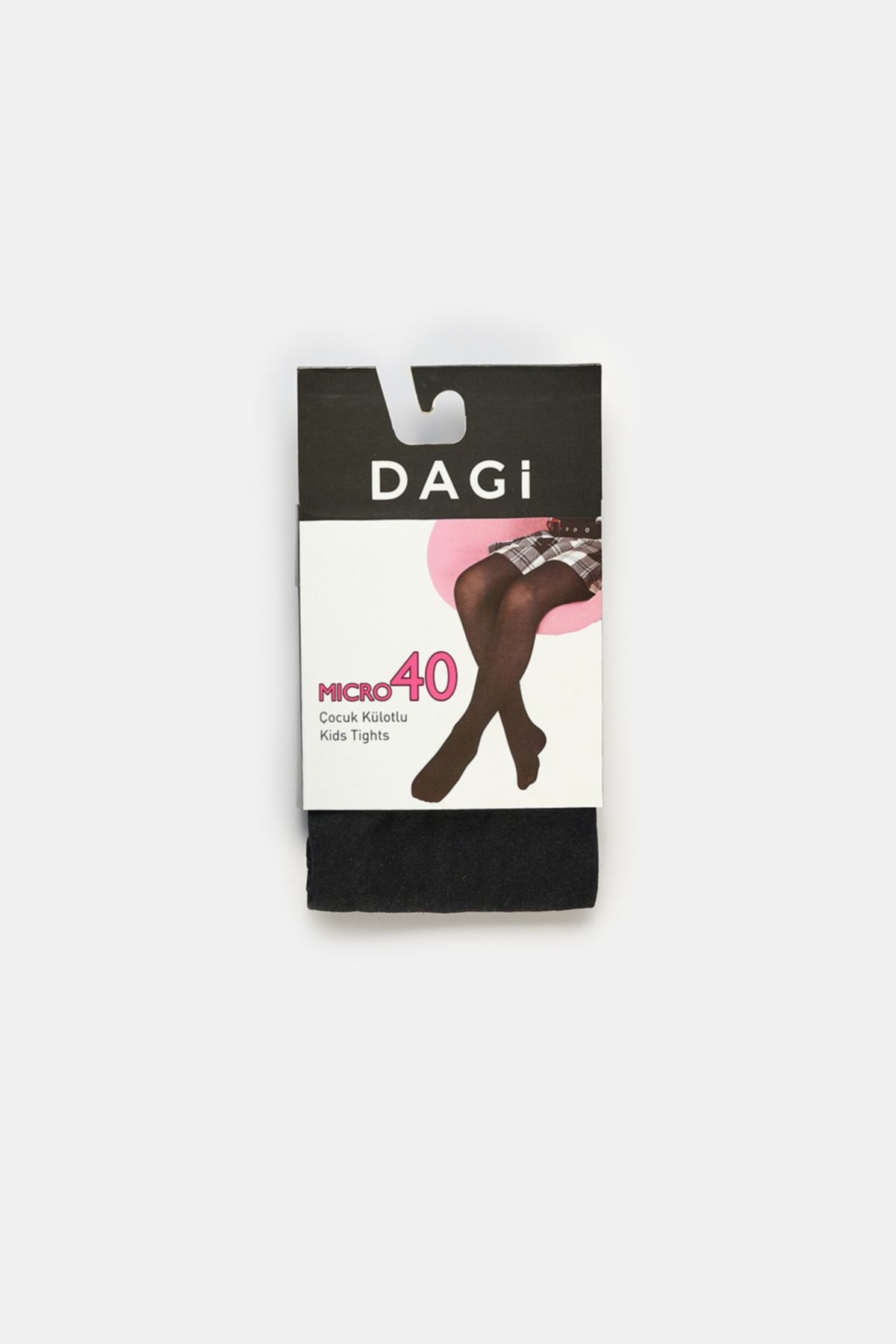 Dagi Siyah Çocuk Micro 40 Külotlu Çorap