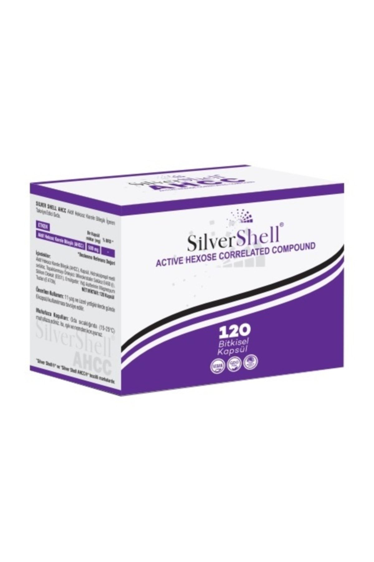 SİLVER SHELL Aktif Heksoz Korele Bileşik 500 Mg 120 Vegan Kapsül Ihr