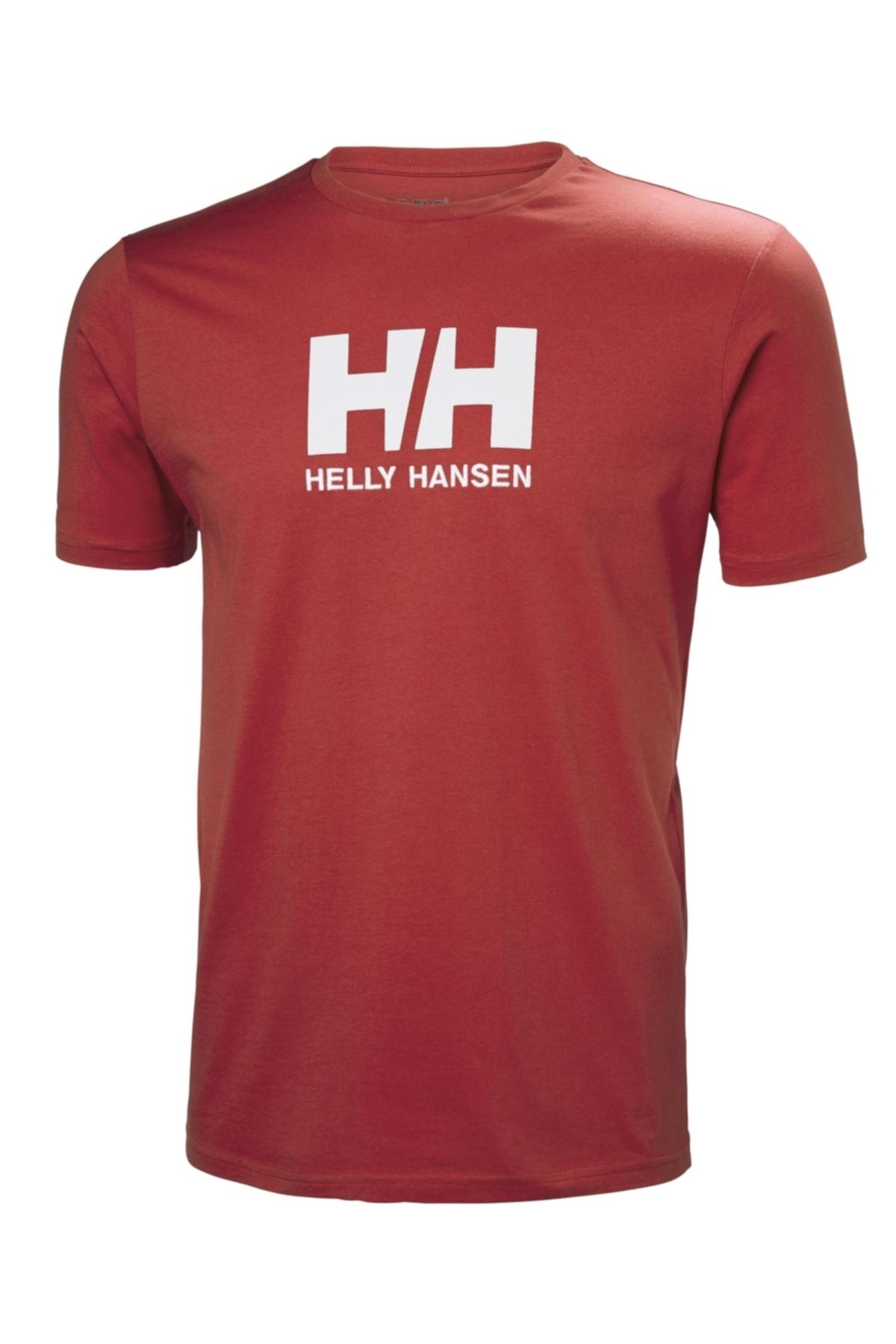 Helly Hansen Hh Logo Erkek Bordo Bisiklet Yaka T-shirt