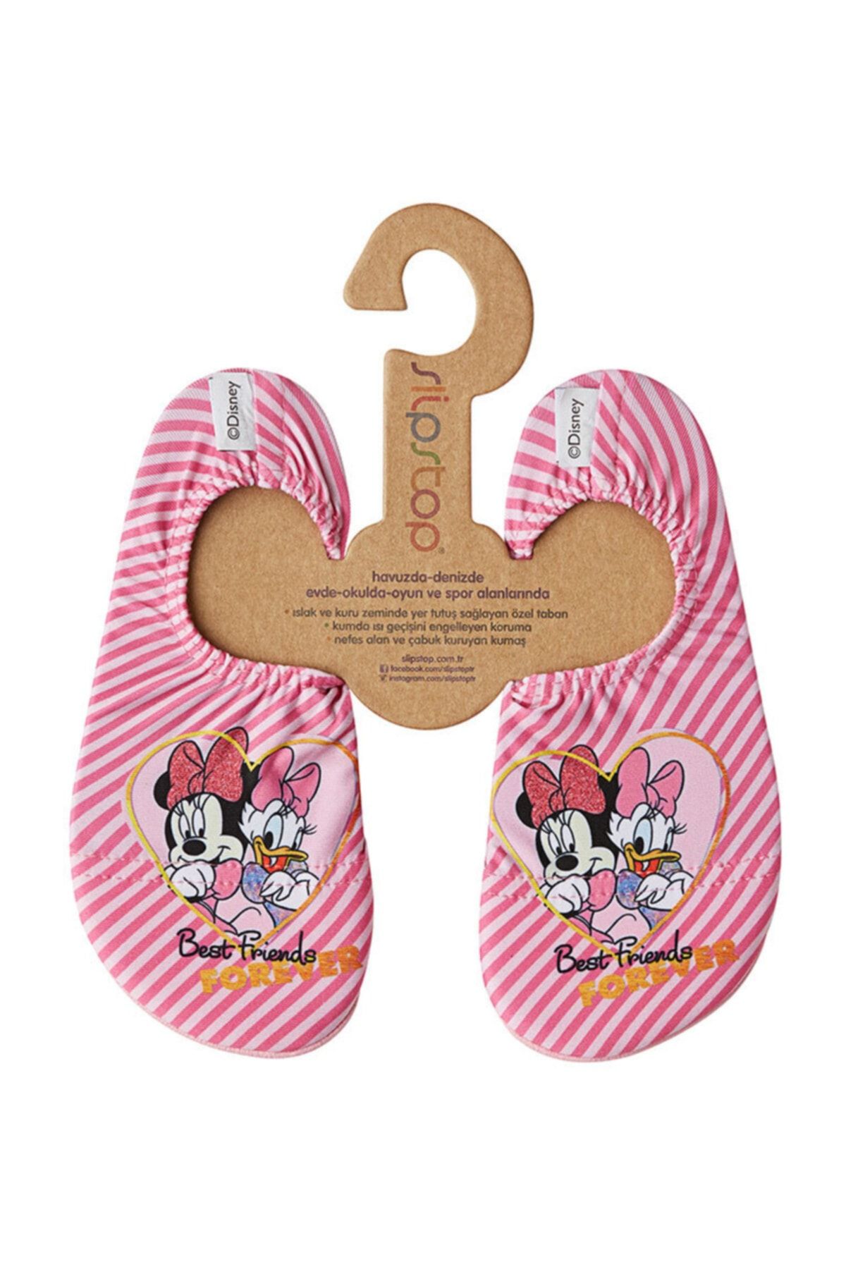 SLIPSTOP Disney Minnie Kız Çocuk Pembe Deniz Ayakkabısı