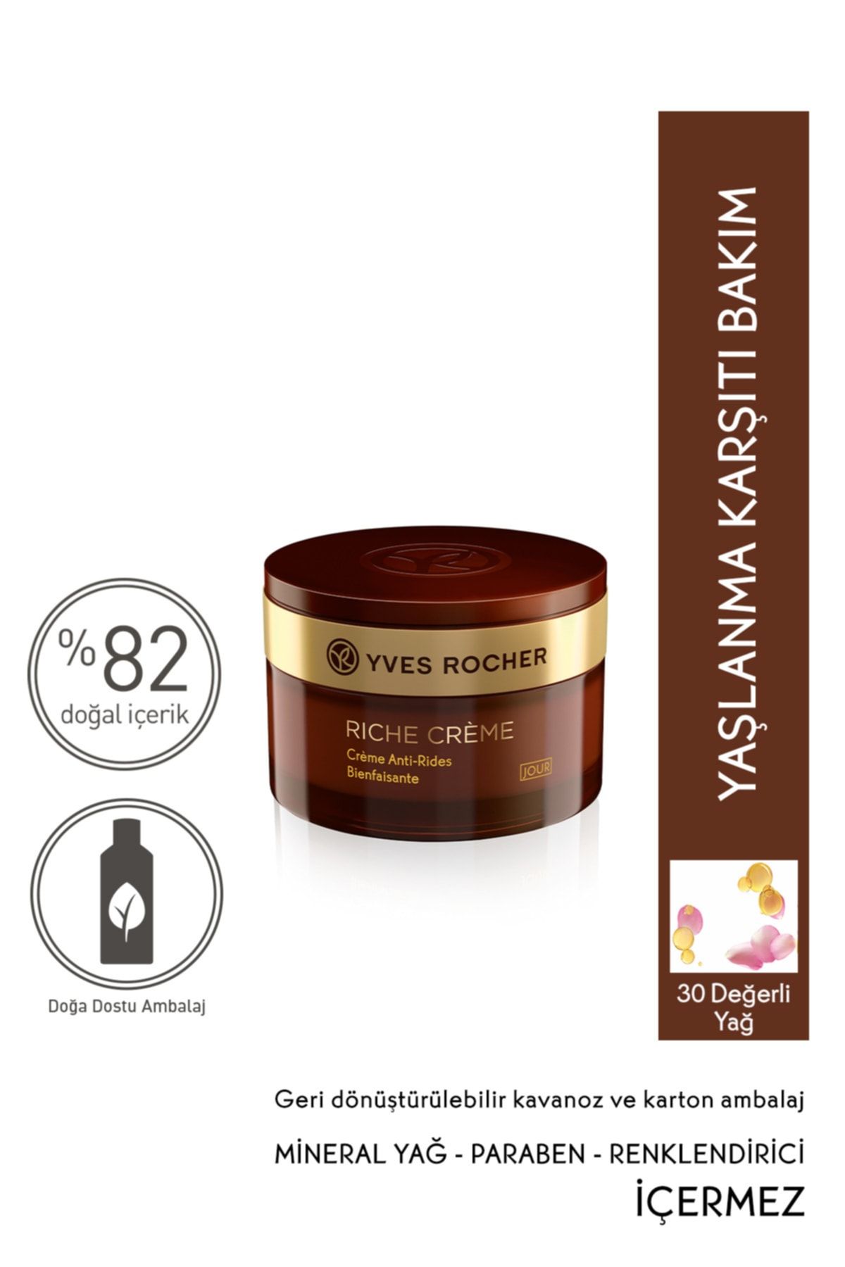 Yves Rocher Riche Creme - Besleyici Yenileyici Gündüz Kremi - 50 Ml