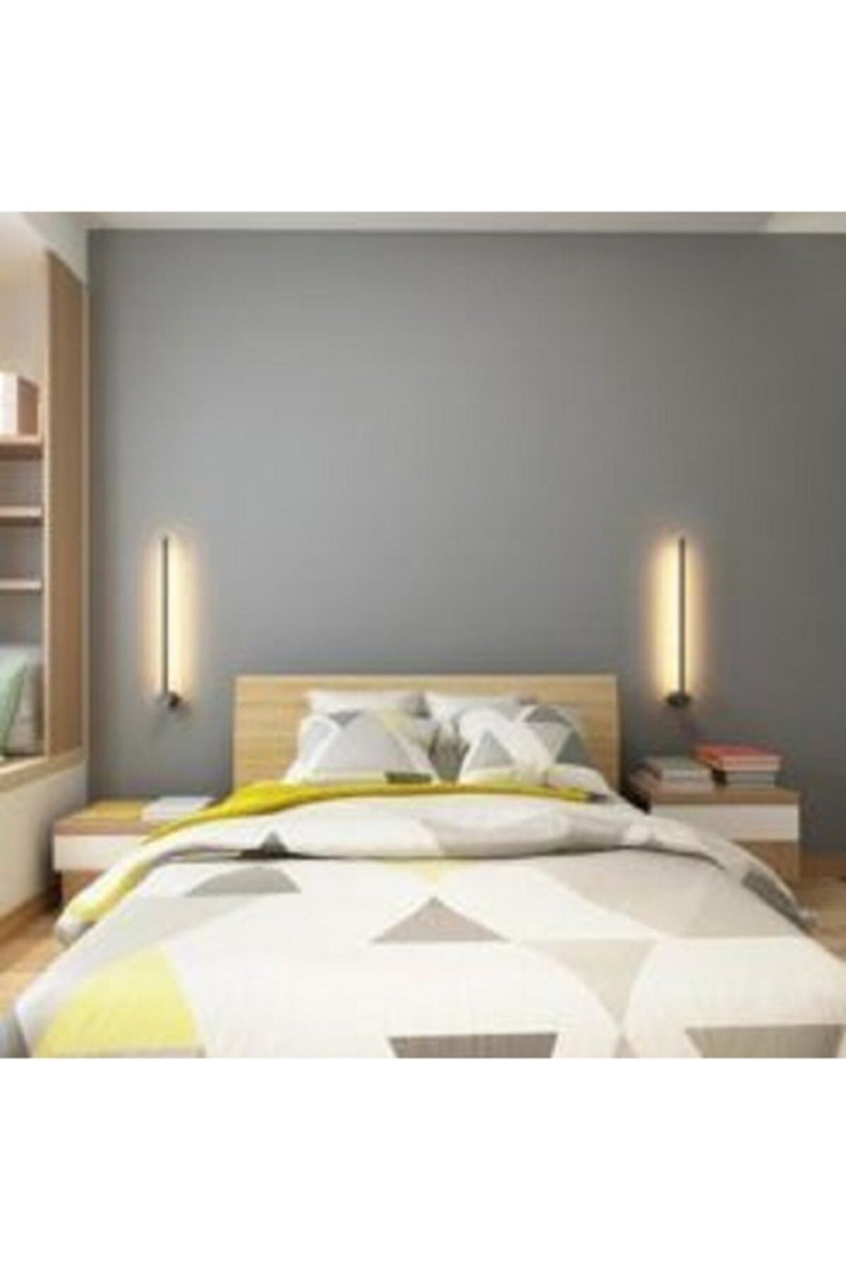 iscanaydinlatma 2 Adet Yatak Başı Led Aplik 70 cm