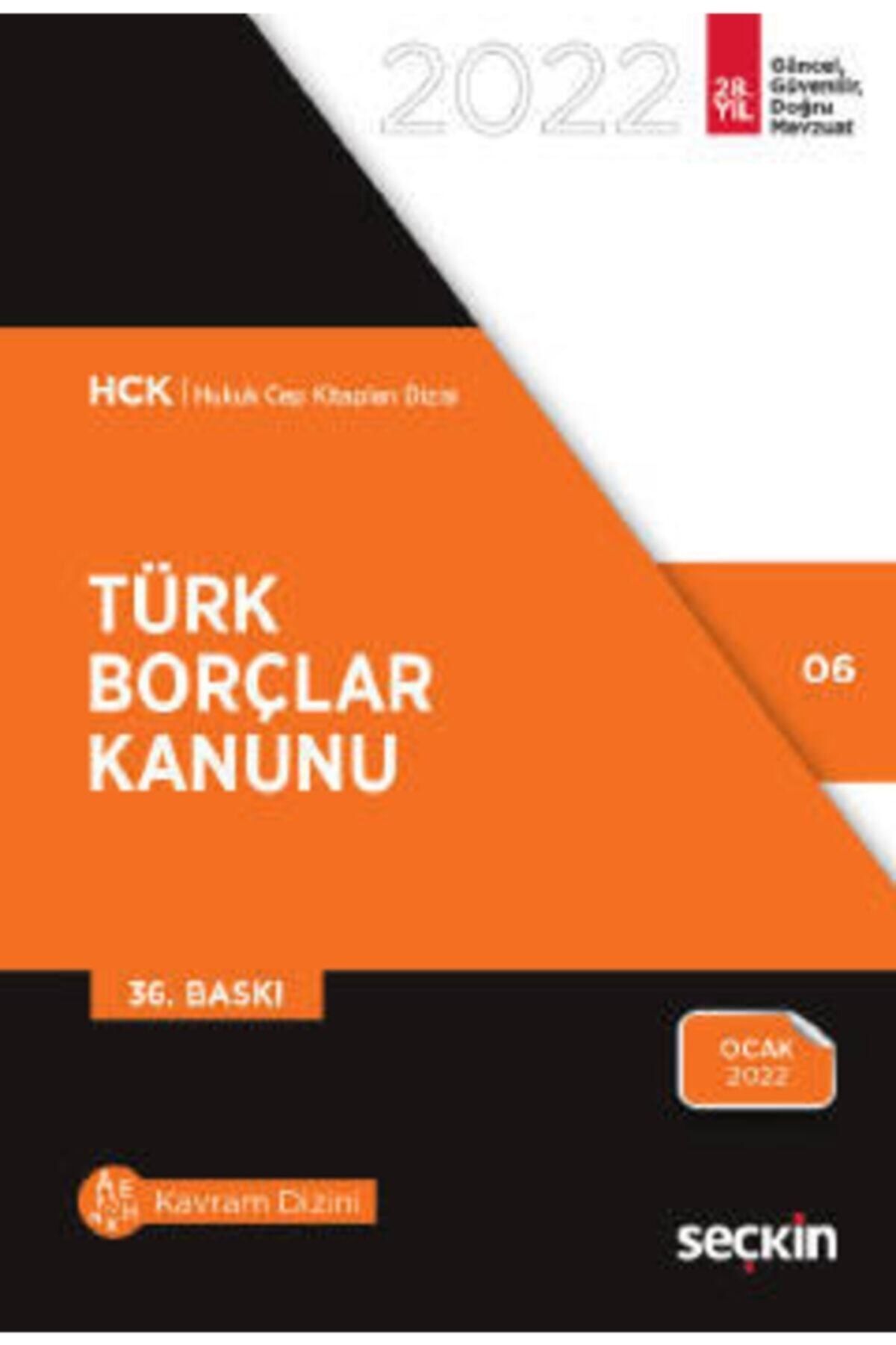 Seçkin Yayınları Türk Borçlar Kanunu 2022