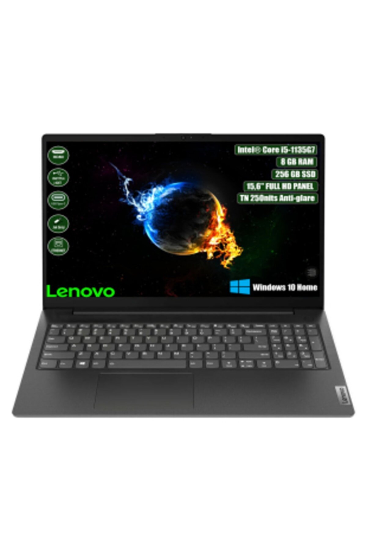LENOVO V15 G2 ITL Intel Core i5 1135G7 8 GB 256 GB SSD Windows 10 Home 15,6" FHD 82KB000RTX