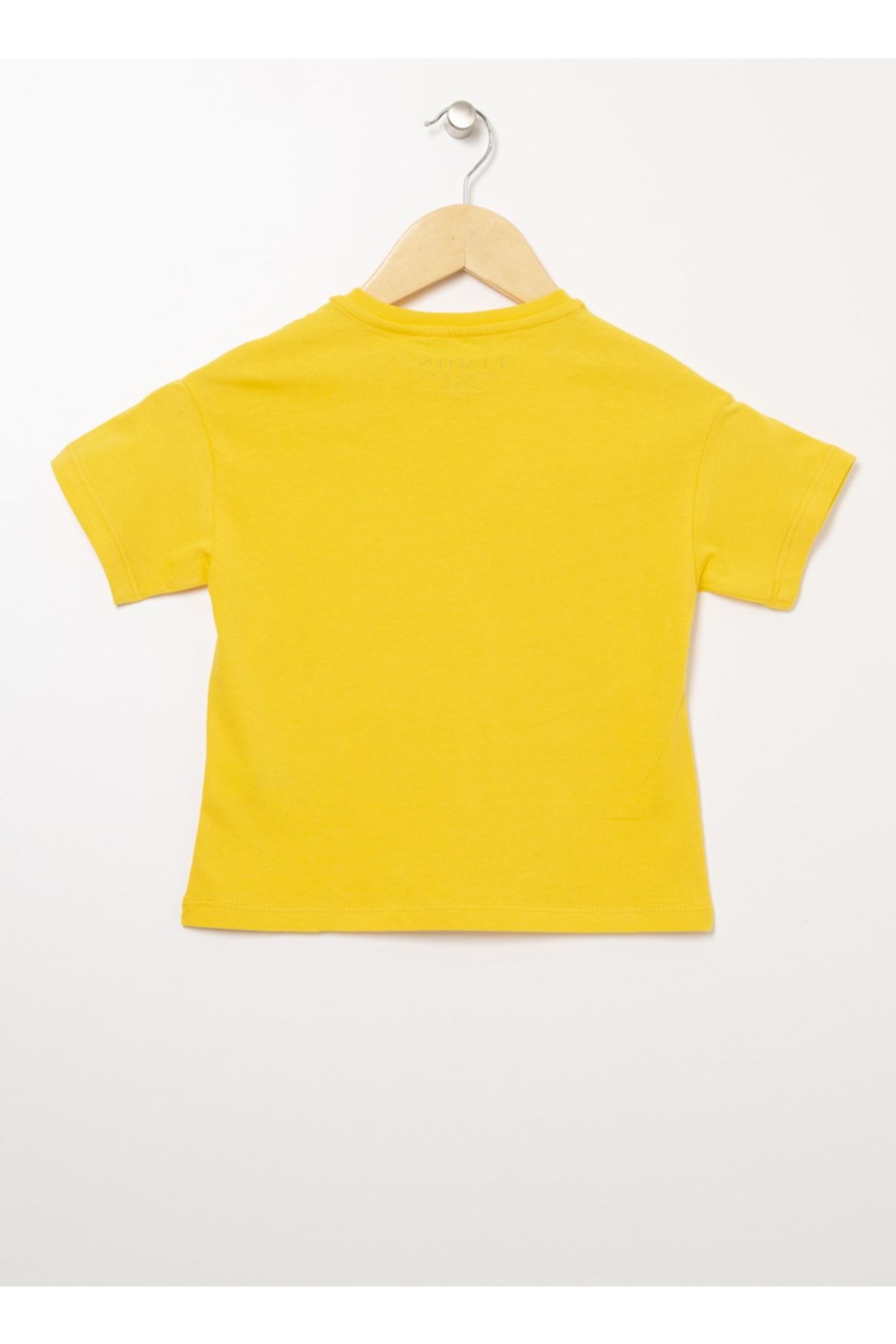 LİMON COMPANY Limon Bisiklet Yaka Standart Kalıp Baskılı Sarı Erkek Çocuk T-shirt - Bscboy 03