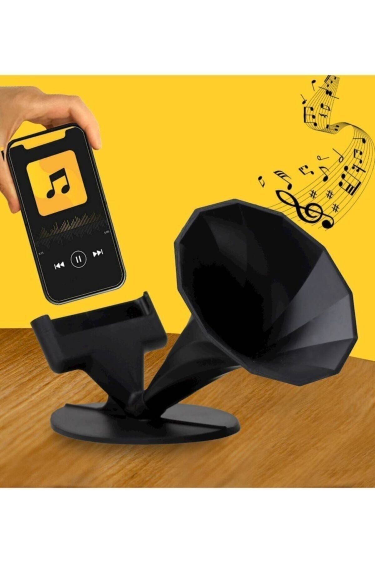 Hop Yanımda Akustik Telefon Tutacağı Gramafon Plastik