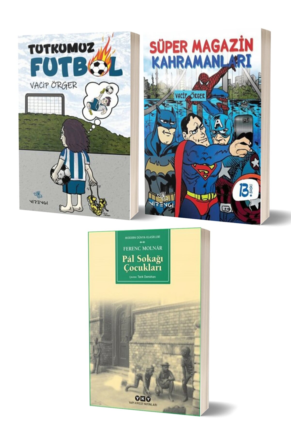 Nirengi Yayınları Tutkumuz Futbol - Süper Magazin Kahramanları - Pal Sokağı Çocukları 3 Kitap Set