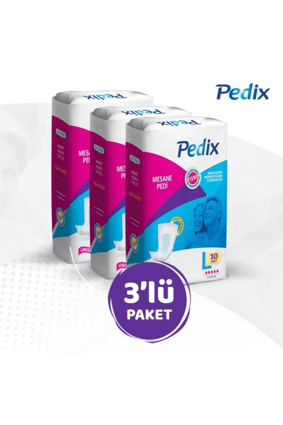 PEDİX Mesane Pedi Unısex Büyük Boy Large (L) 30 Adet