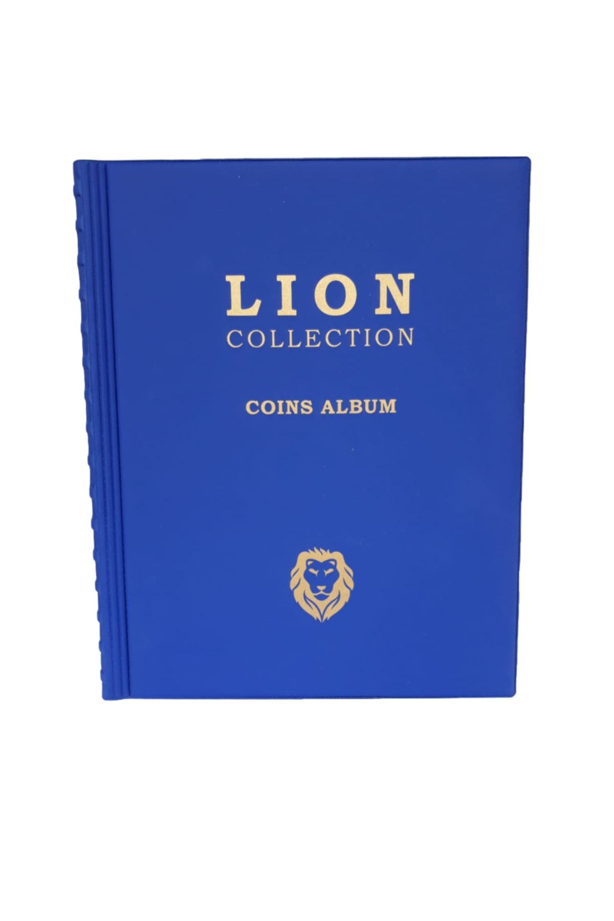 Lion Madeni Para Albümü 12 Sayfa (210mmx265mm) - 372 Cepli - Mavi