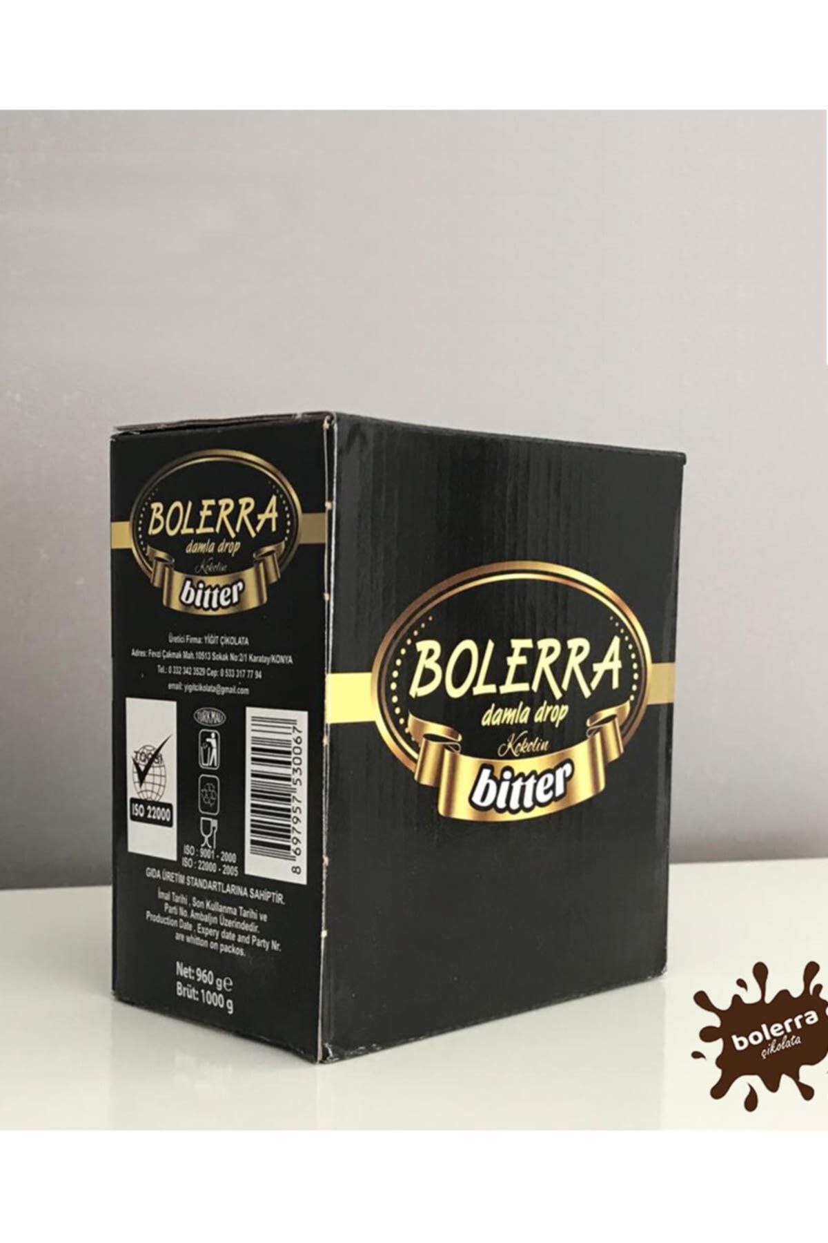 BOLERRA Bitter Damla Çikolata 1 Kg