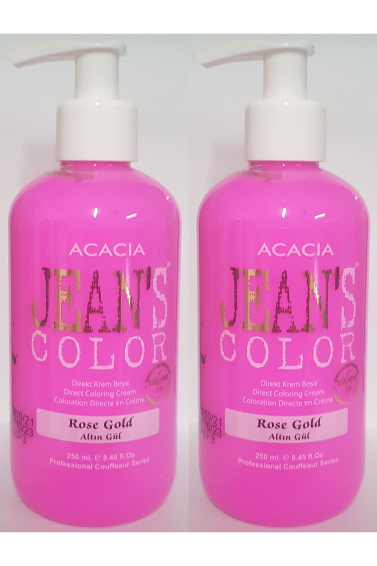 Acacia Jeans Color Saç Boyası Altın Gül 250 ml 2 Adet + Ruj