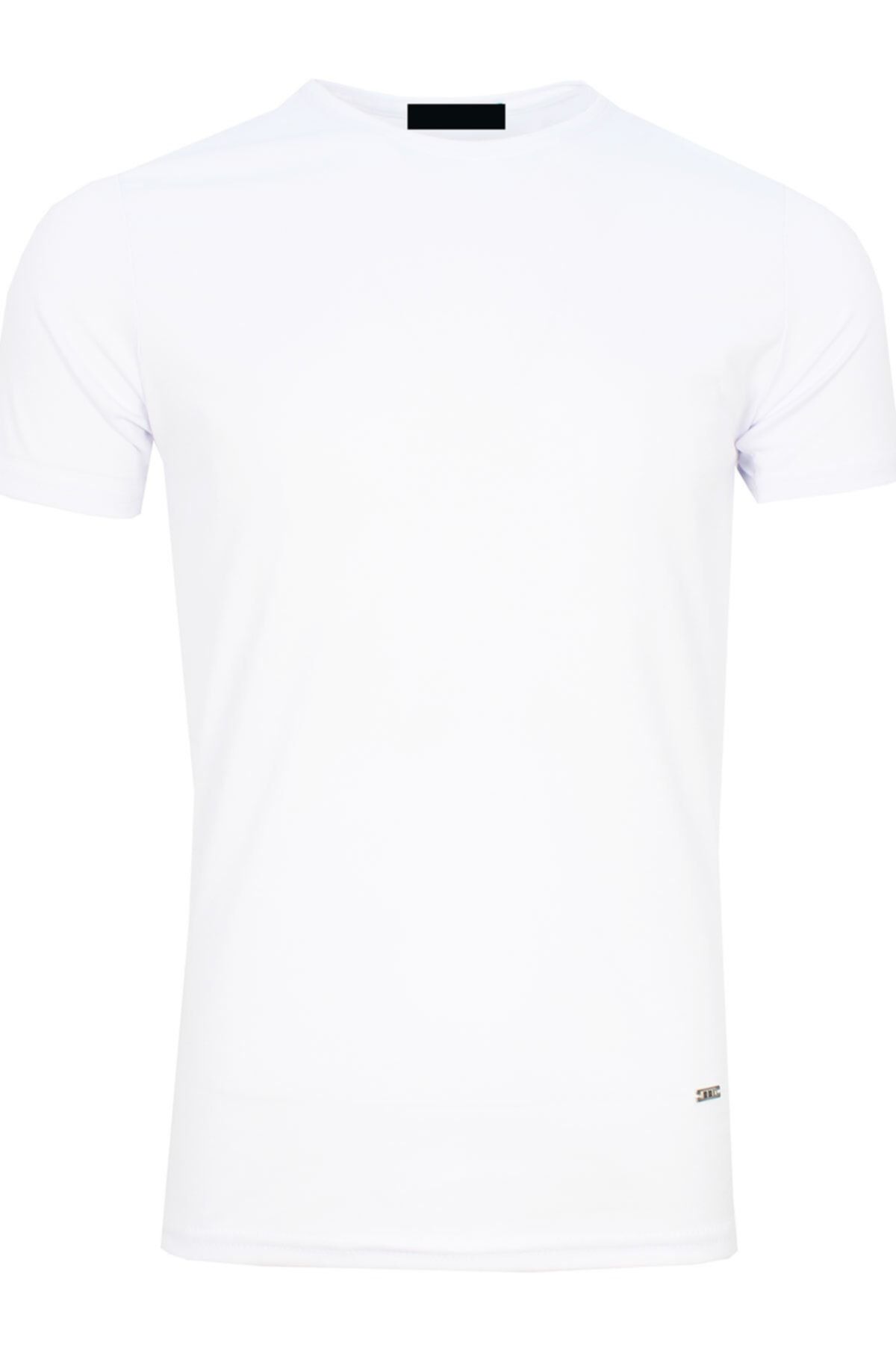 Varetta Erkek Beyaz Regular Kesim Simit Yaka T-shirt