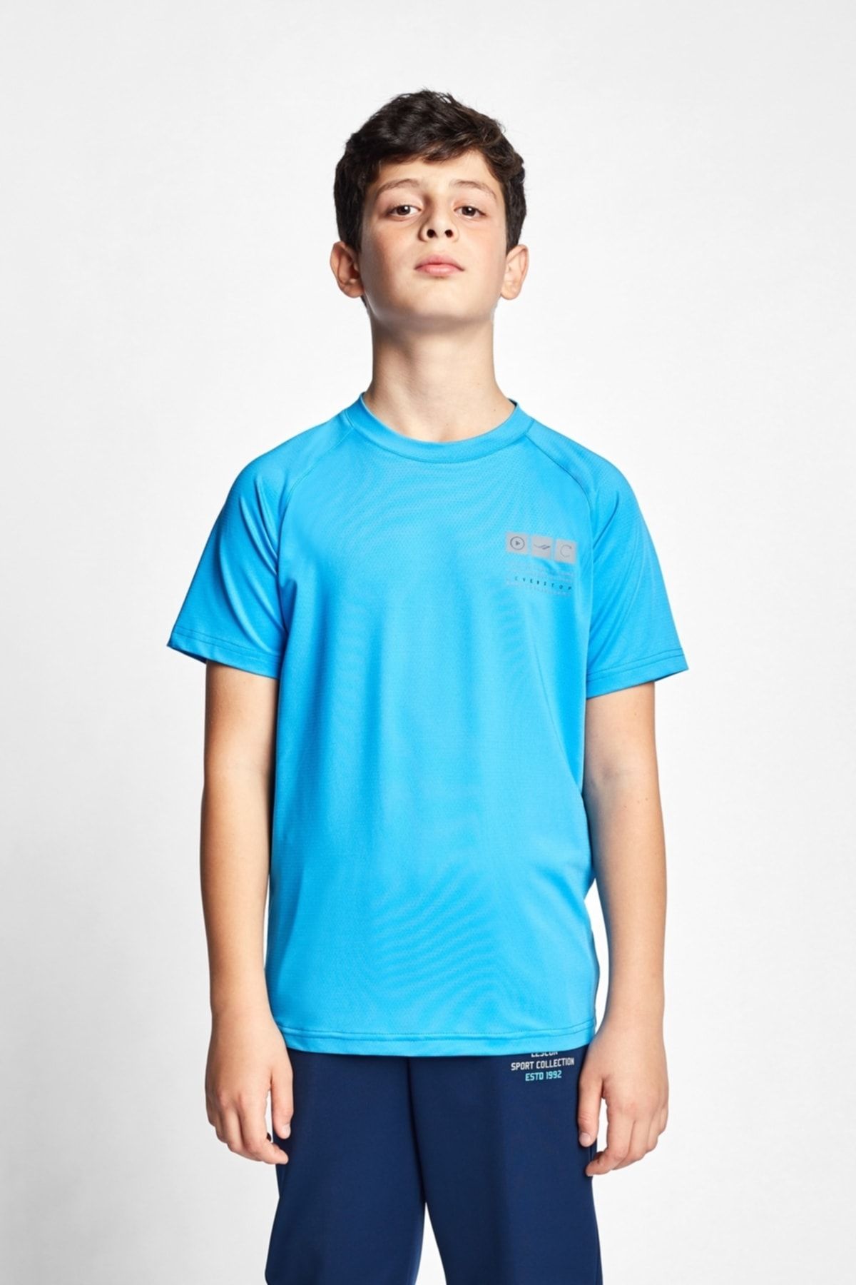 Lescon Mavi Çocuk Kısa Kollu T-shirt 22b-3105
