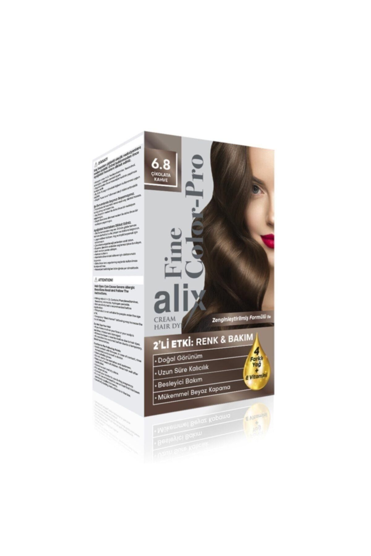 Alix Saç Boyası Kiti 6.8 Çikolata Kahve 50 ml