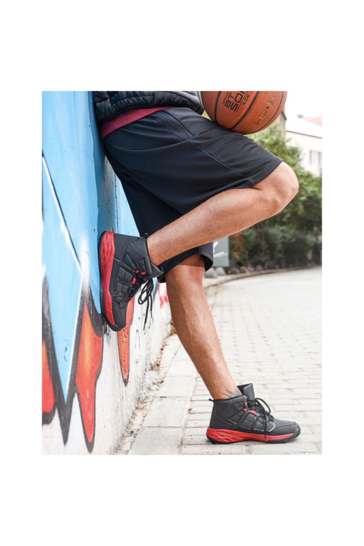 Jump 26626 Siyah Unisex Basketbol Ayakkabısı