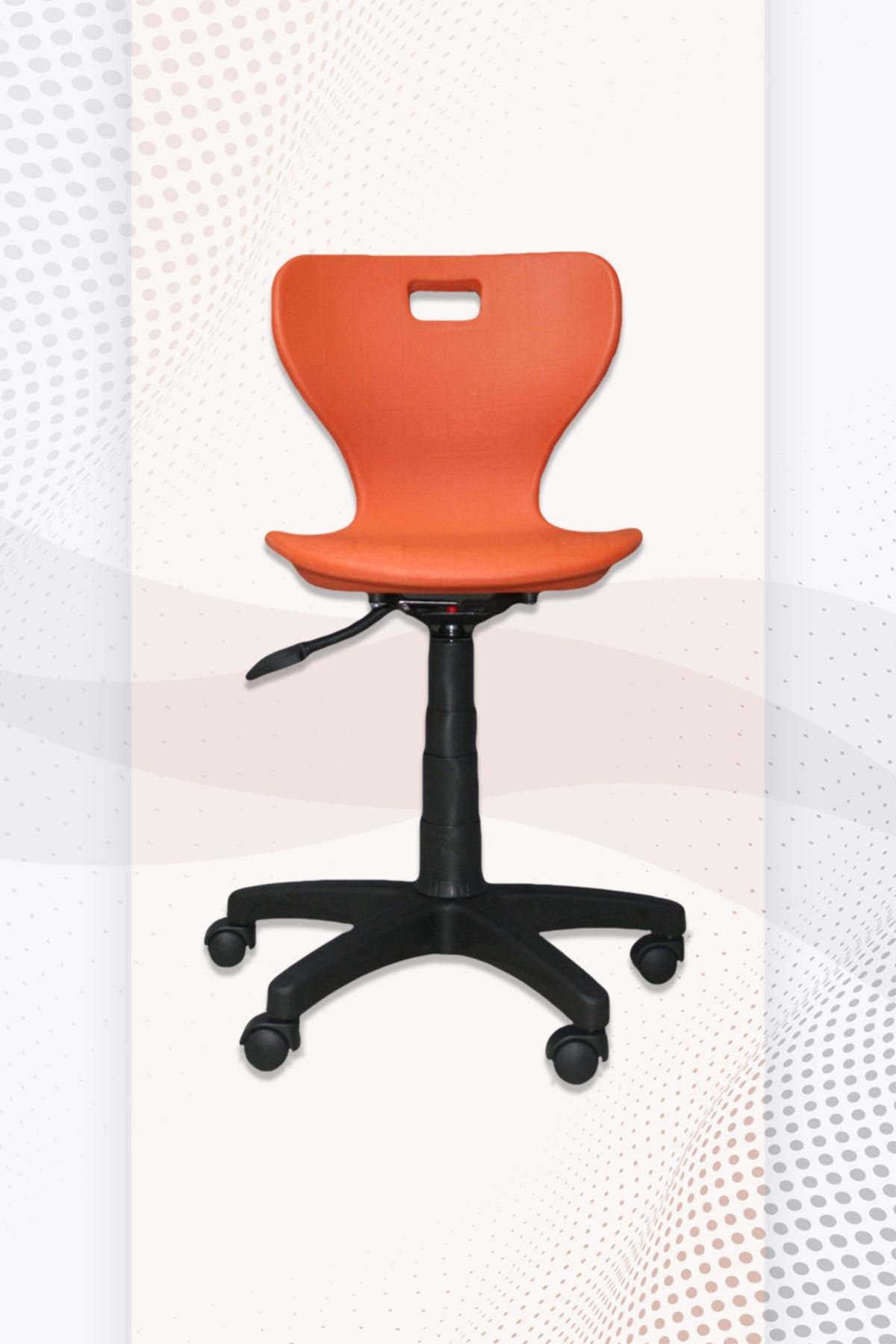 Porziyon Monoblok Renkli (ofis - Öğrenci) Çalışma Sandalyesi Turuncu