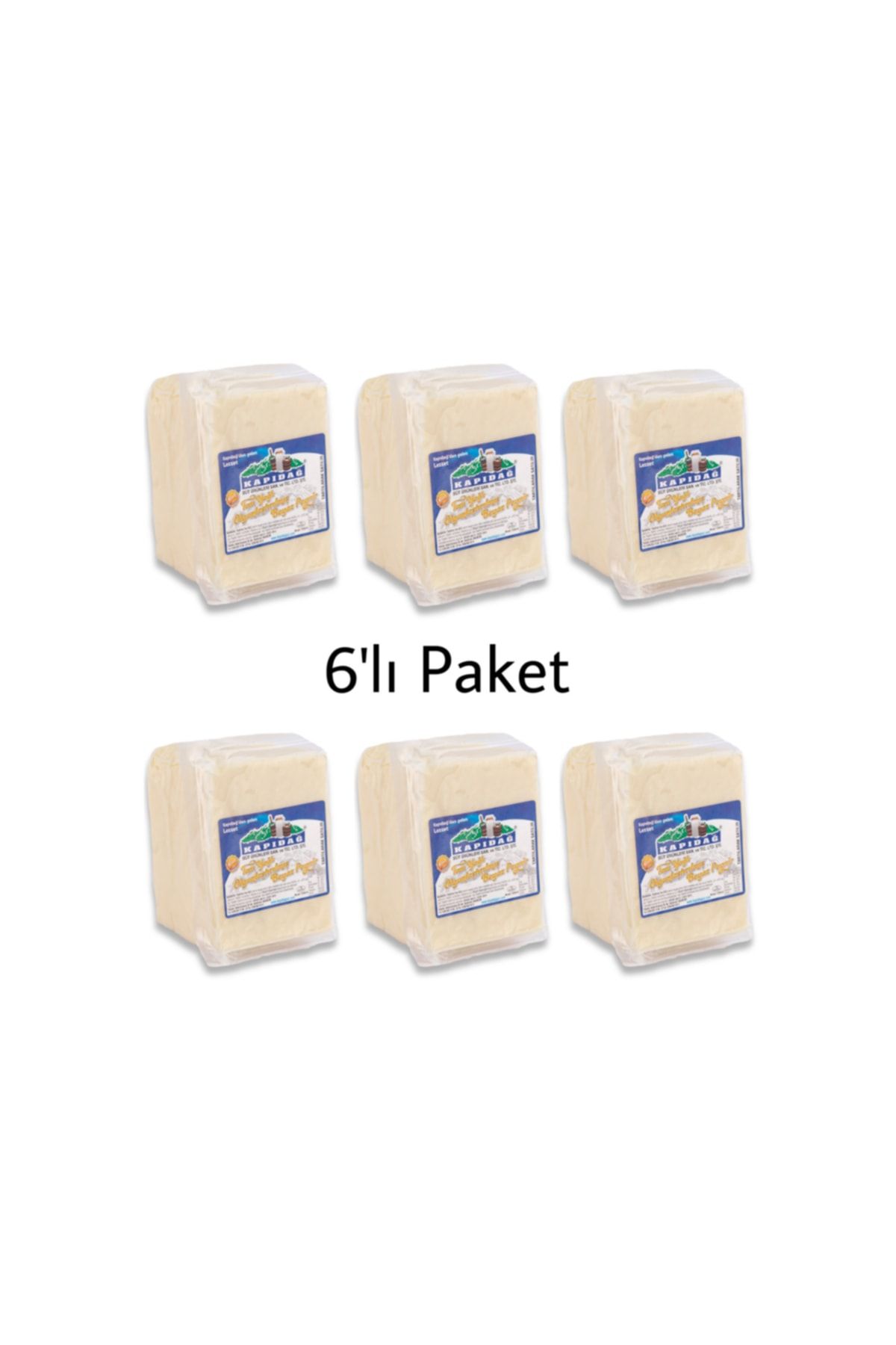 Kapıdağ Tam Yağlı Yumuşak Beyaz Peynir 600 gr 6'lı Paket