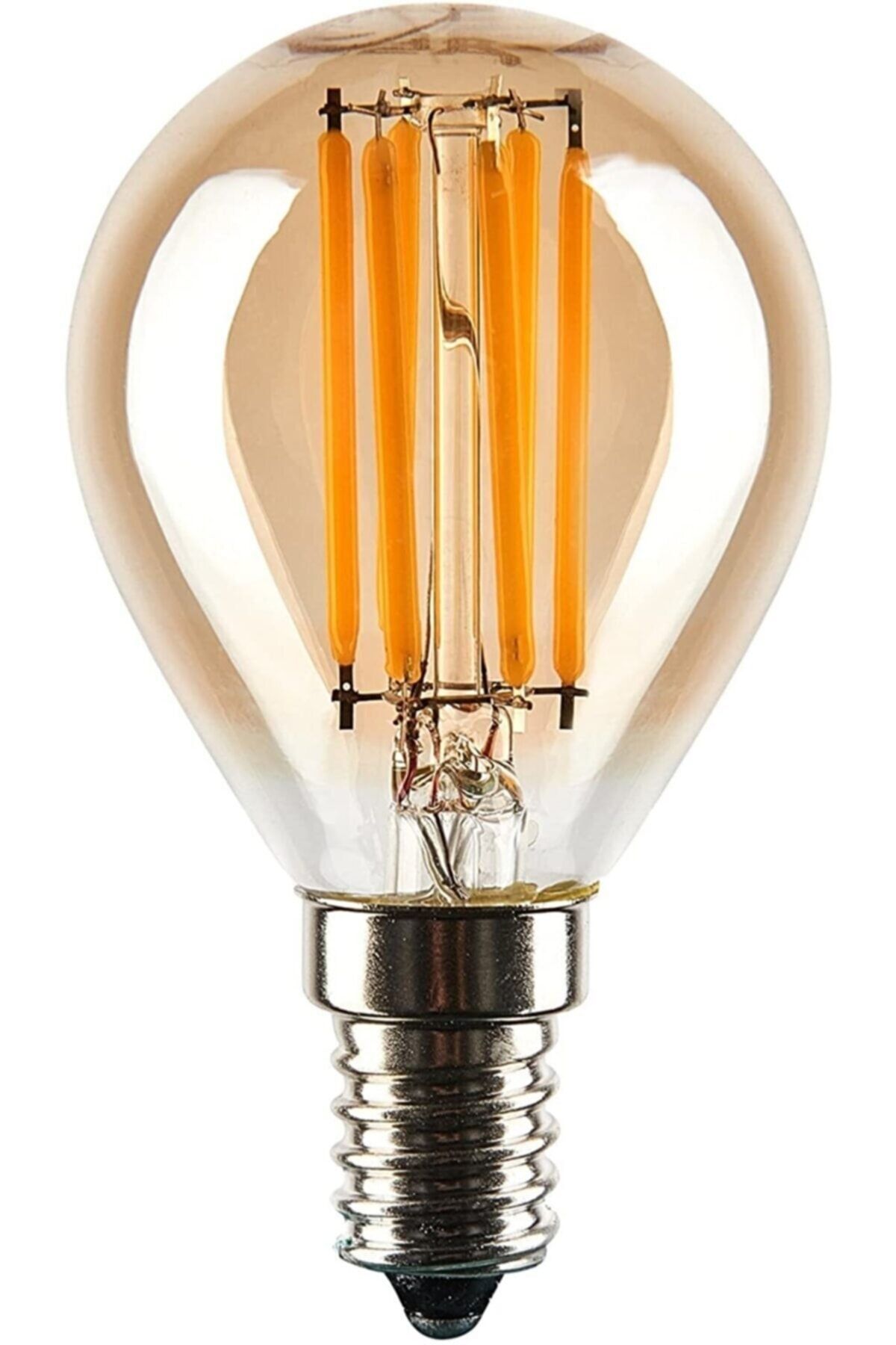 ORBUS Pa45 E14 Ince Duy 4w Sarı Amber Işık Dekoratif Avize Led Ampul