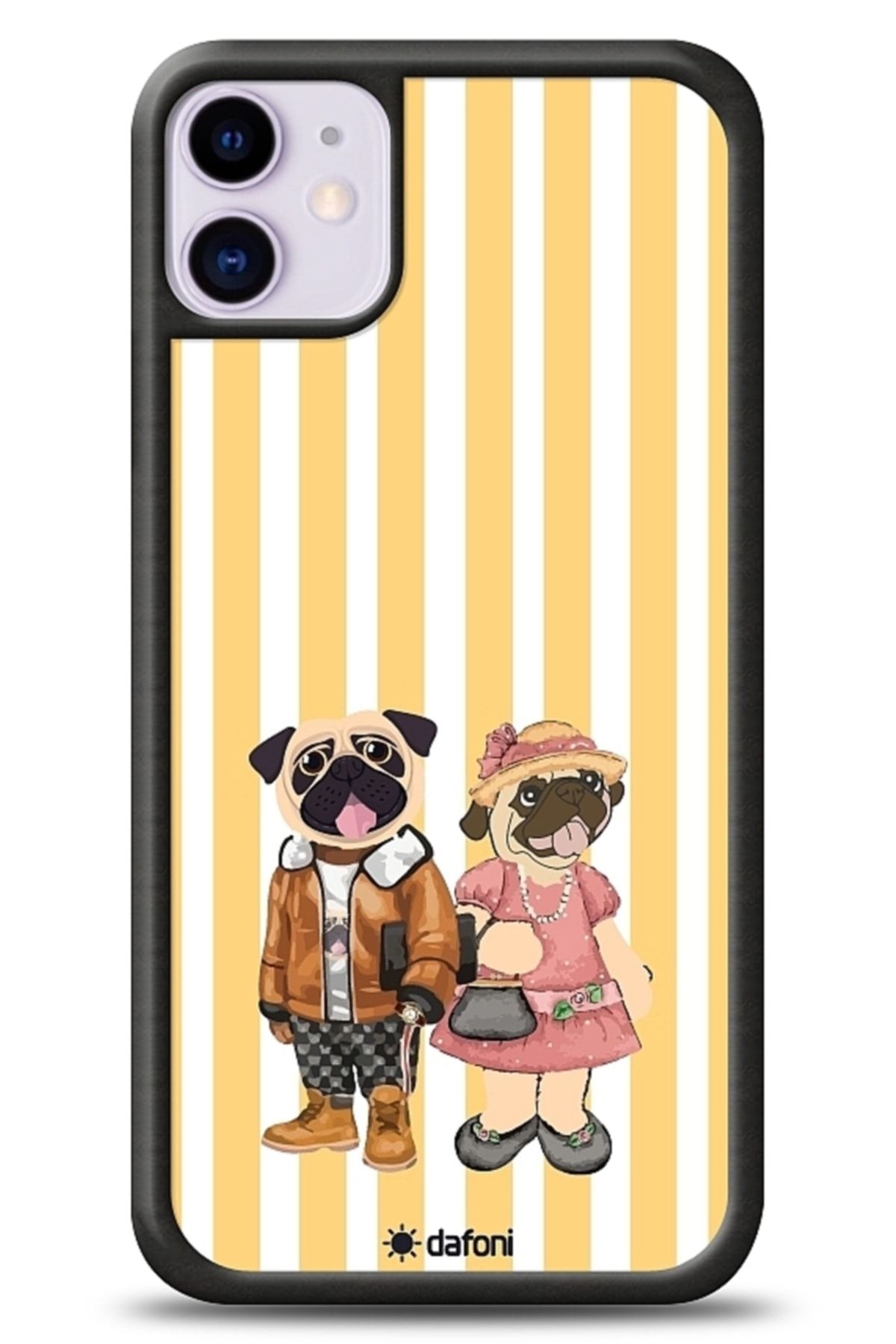 Dafoni Art Iphone 11 Lovely Pugs Kılıf