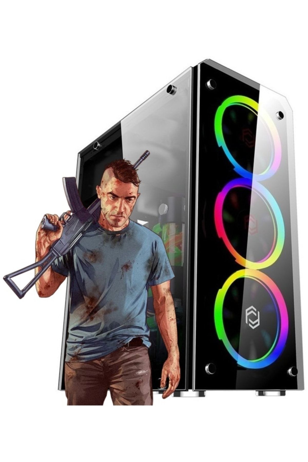 AWACS Titan X30 i5-11400 16gb Ram 480gb ssd 4gb Gtx1050ti GDDR5 Oyuncu Bilgisayarı