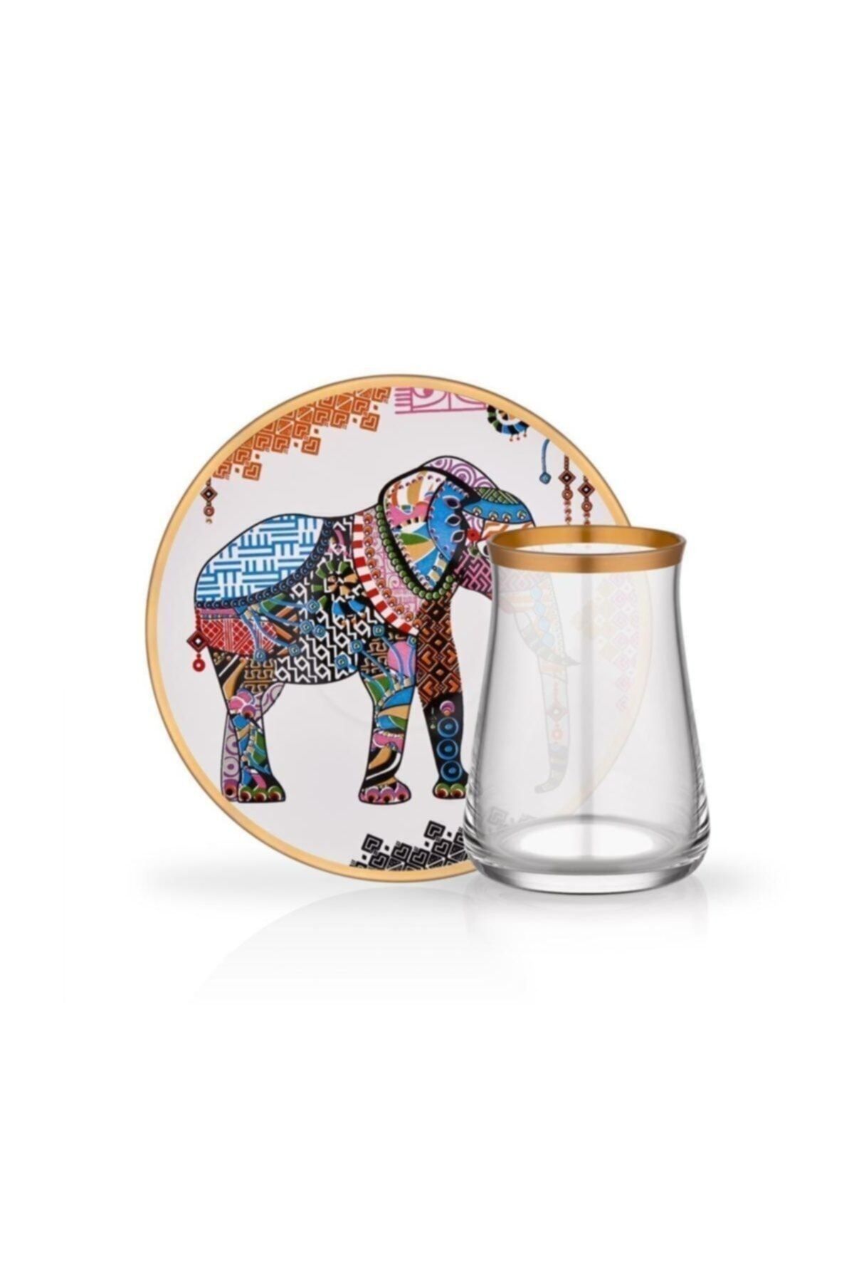 Glore Tarabya Elephant 6'lı Çay Seti