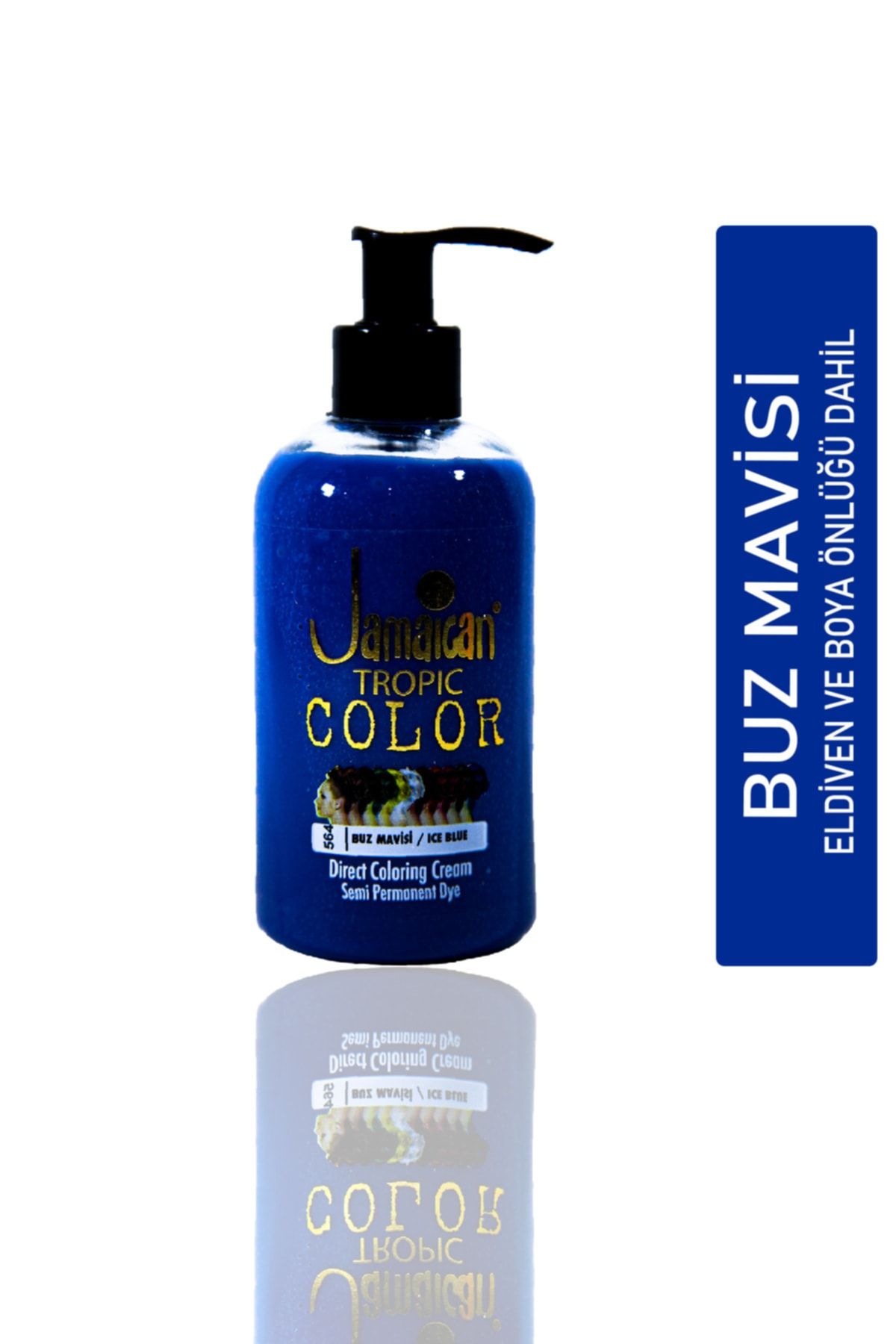 Jamaican Jean's Color Saç Boya Önlük Ve Eldivenli Buz Mavisi Hedepa1054