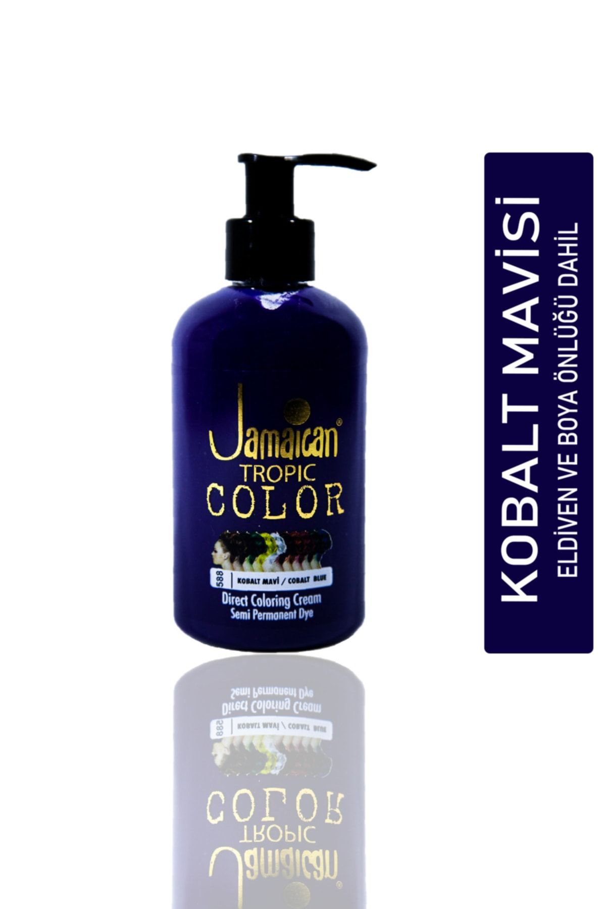 Jamaican Jean's Color Saç Boya Önlük Ve Eldivenli Kobalt Mavisi Hedepa1056