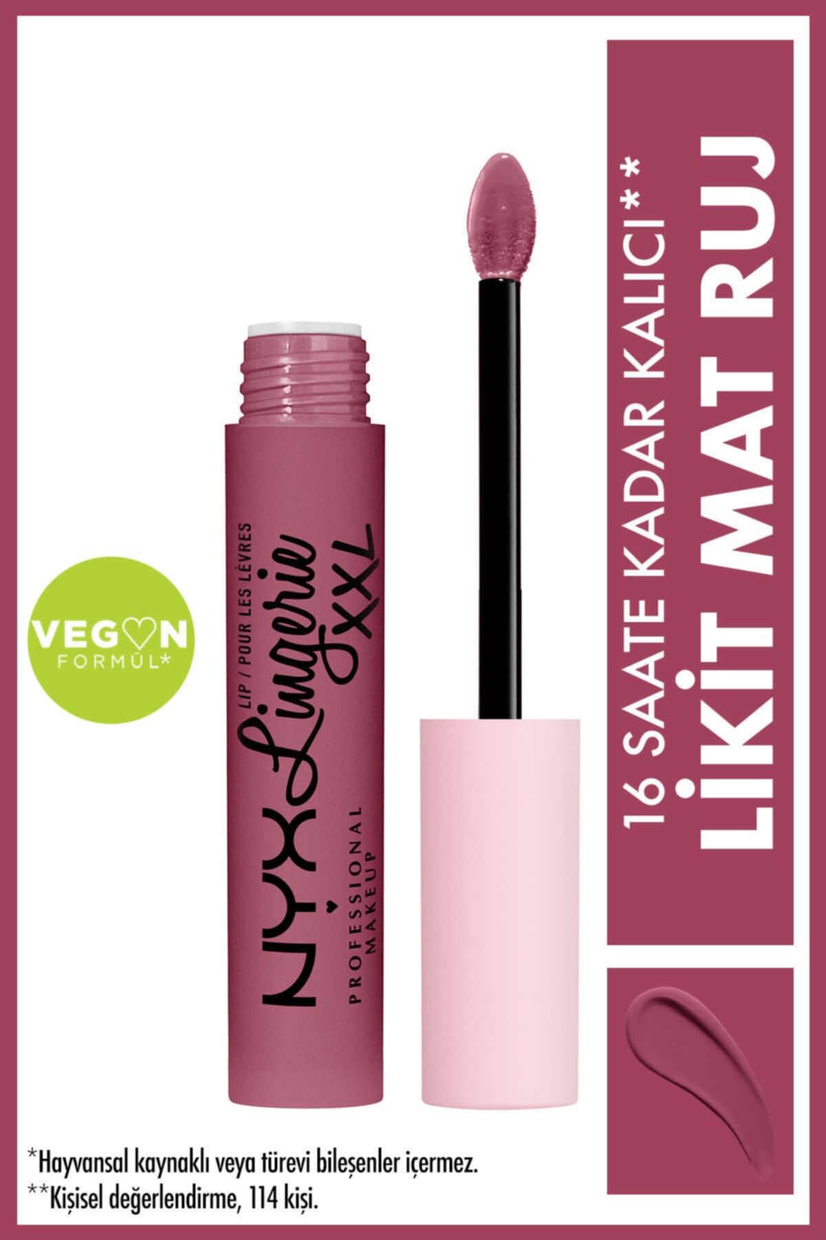 NYX Professional Makeup Likit Mat Ruj - Lip Lingerie Xxl Matte Liquid Lipstick Unplaced