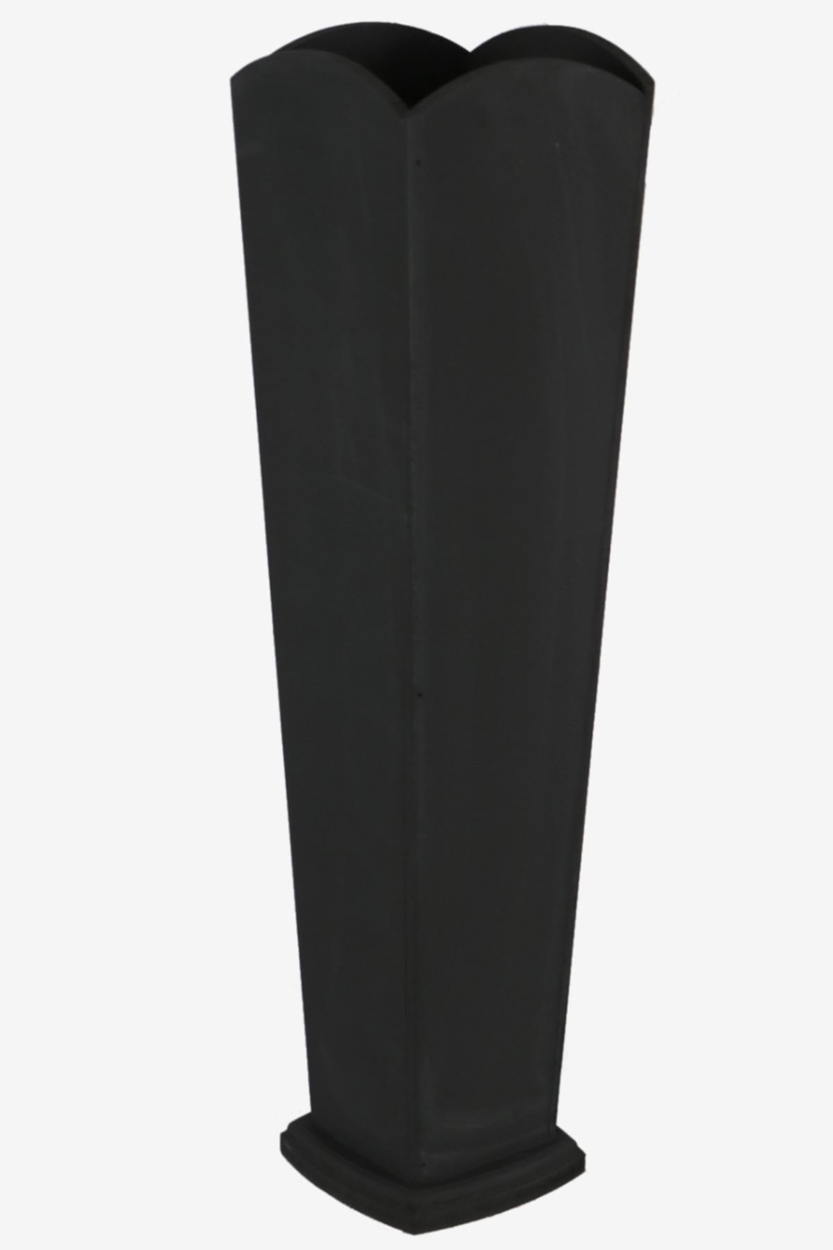 HobiMax 55 Cm Dekoratif Ahşap Vazo Siyah