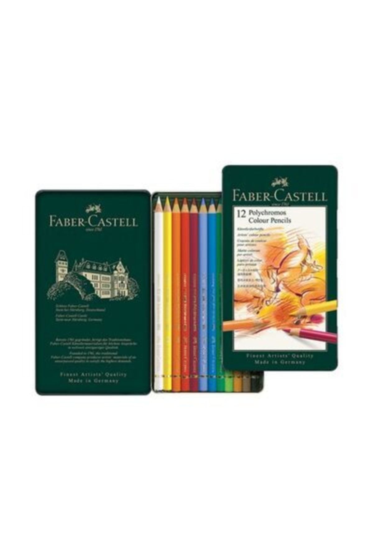 Faber Castell Polychromos 12 Renk Boya Kalemi