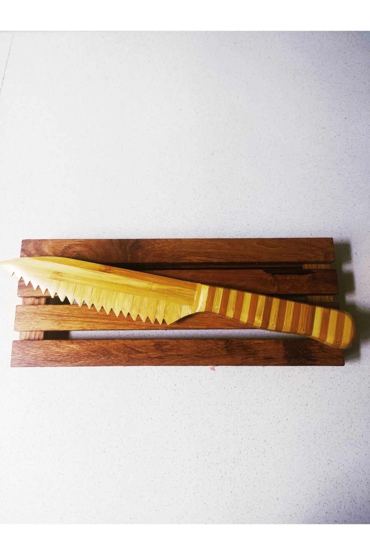 Smyak Bambu Tırtıklı Şef Bıçağı